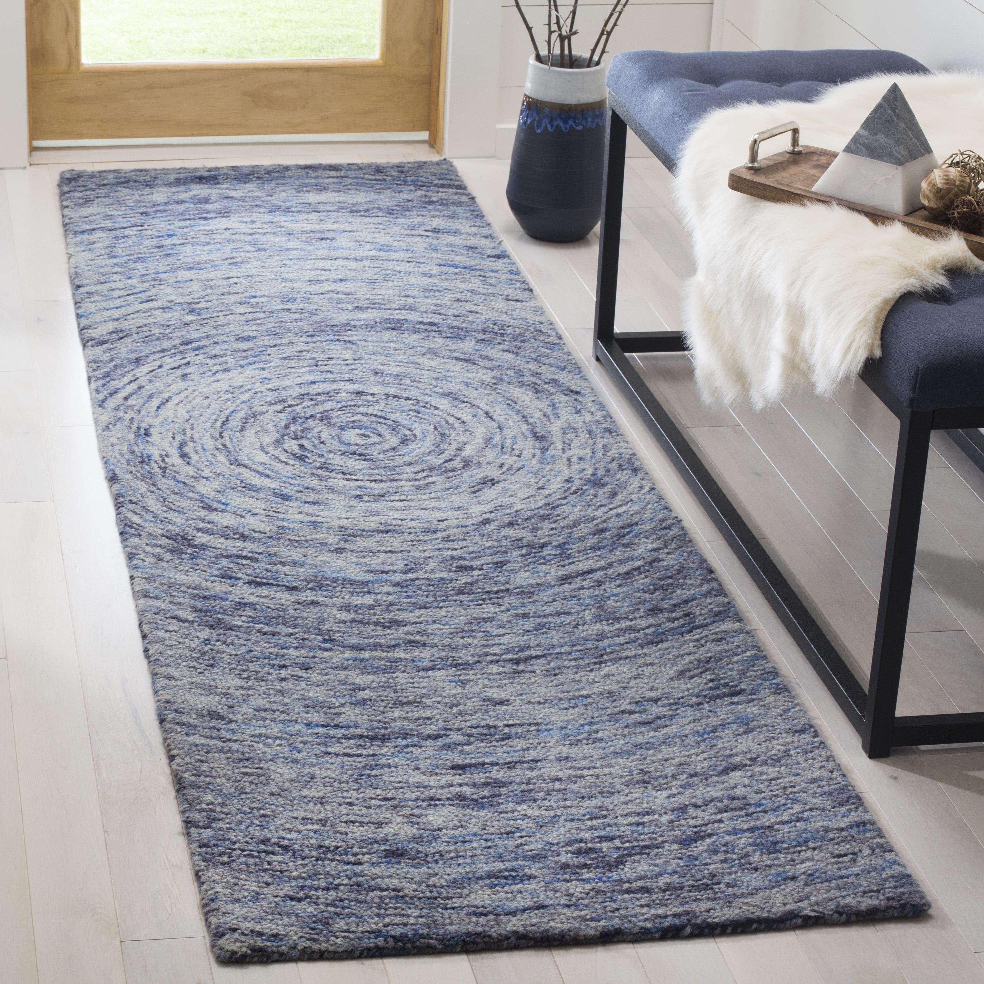 Ikat IKT633 Hand Tufted Runner Rug - Dark Blue/Multi - 2'3"x6' - Safavieh