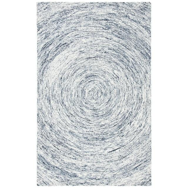 Ikat IKT633 Hand Tufted Area Rug - Silver/Grey - 8'x10' - Safavieh