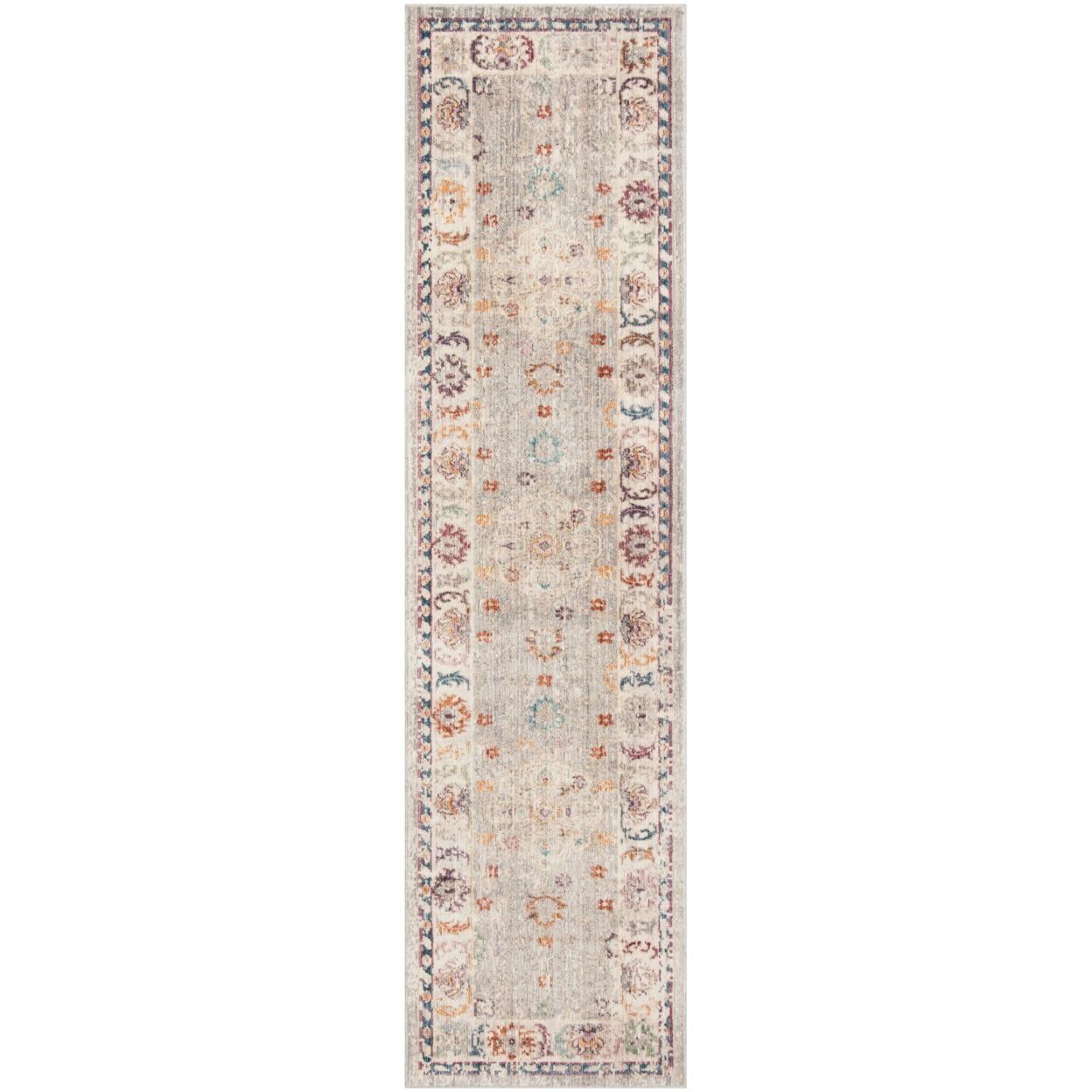 Elegant Gray Viscose 2'3" x 8' Hand-Knotted Runner Rug