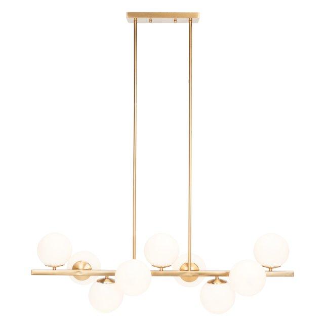 Imara 9 Light 13" Height Adjustable Chandelier - CHA7006 - Brass - Safavieh