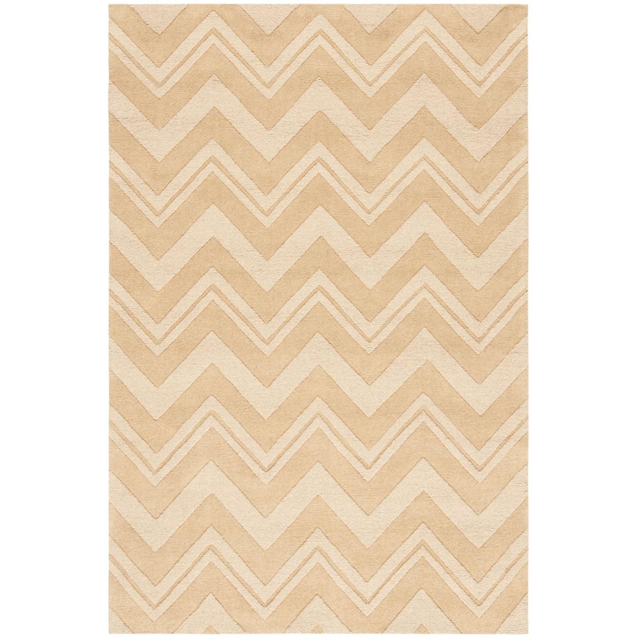 Nishi Hand Loomed Wool Chevron Rug