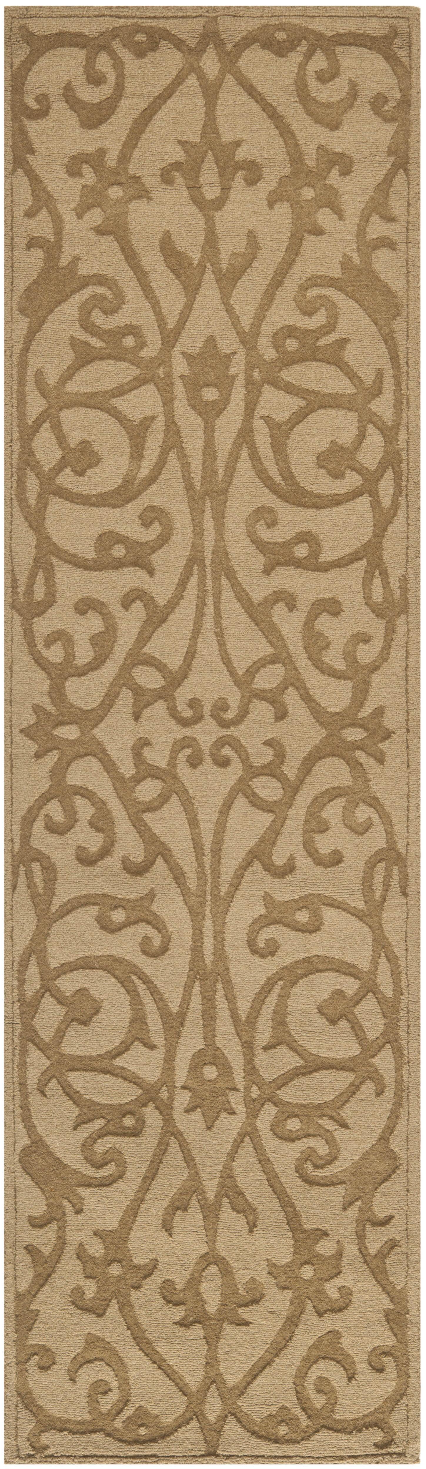 SAFAVIEH Impressions IM341D Handmade Light Brown Rug