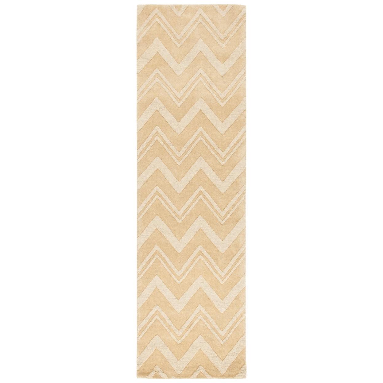 Impressions IM398 Hand Loomed Runner Rug - Dark Gold - 2'3"x8' - Safavieh.