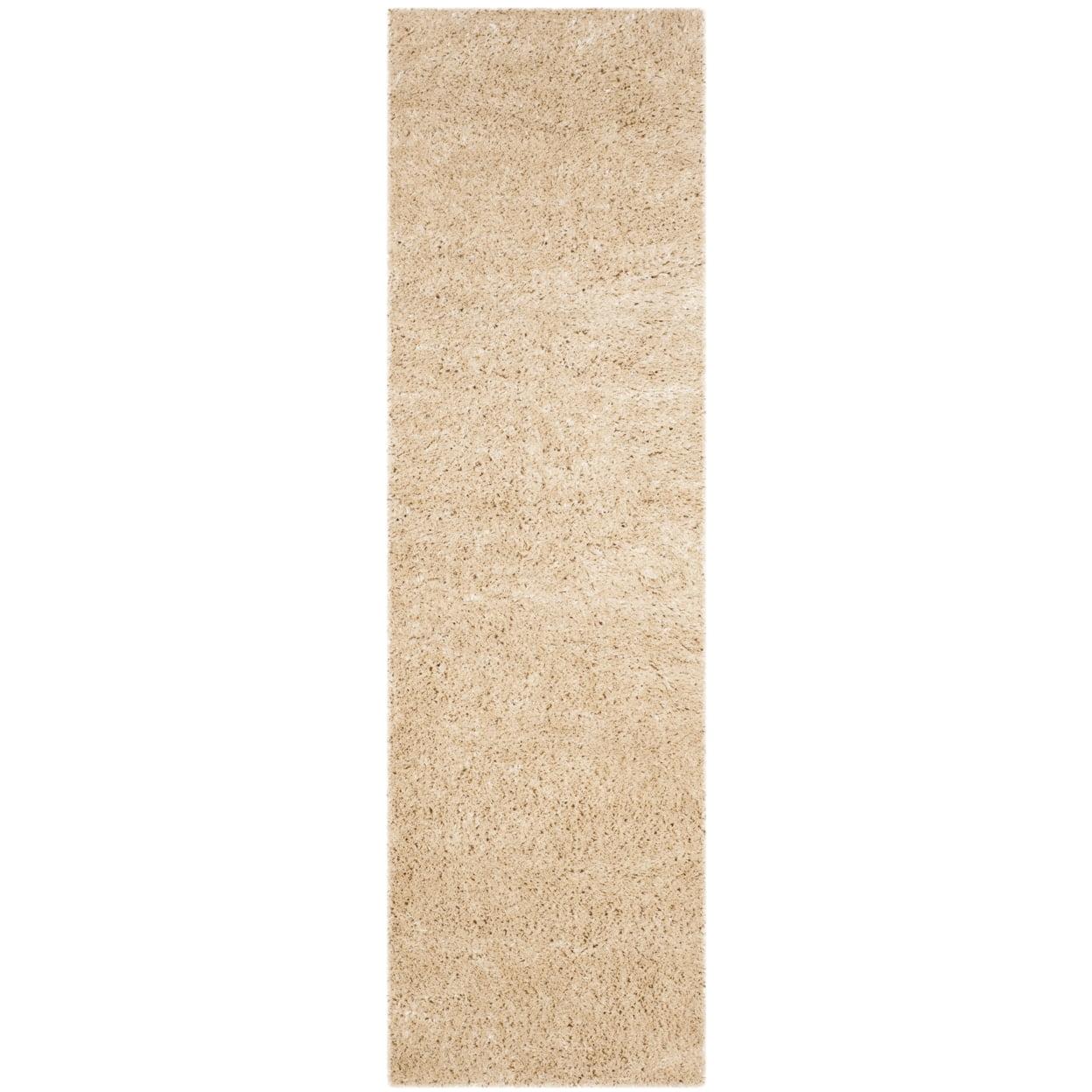 Indie Shag SGI320 Power Loomed Runner Rug - Light Beige - 2'3"x7' - Safavieh.