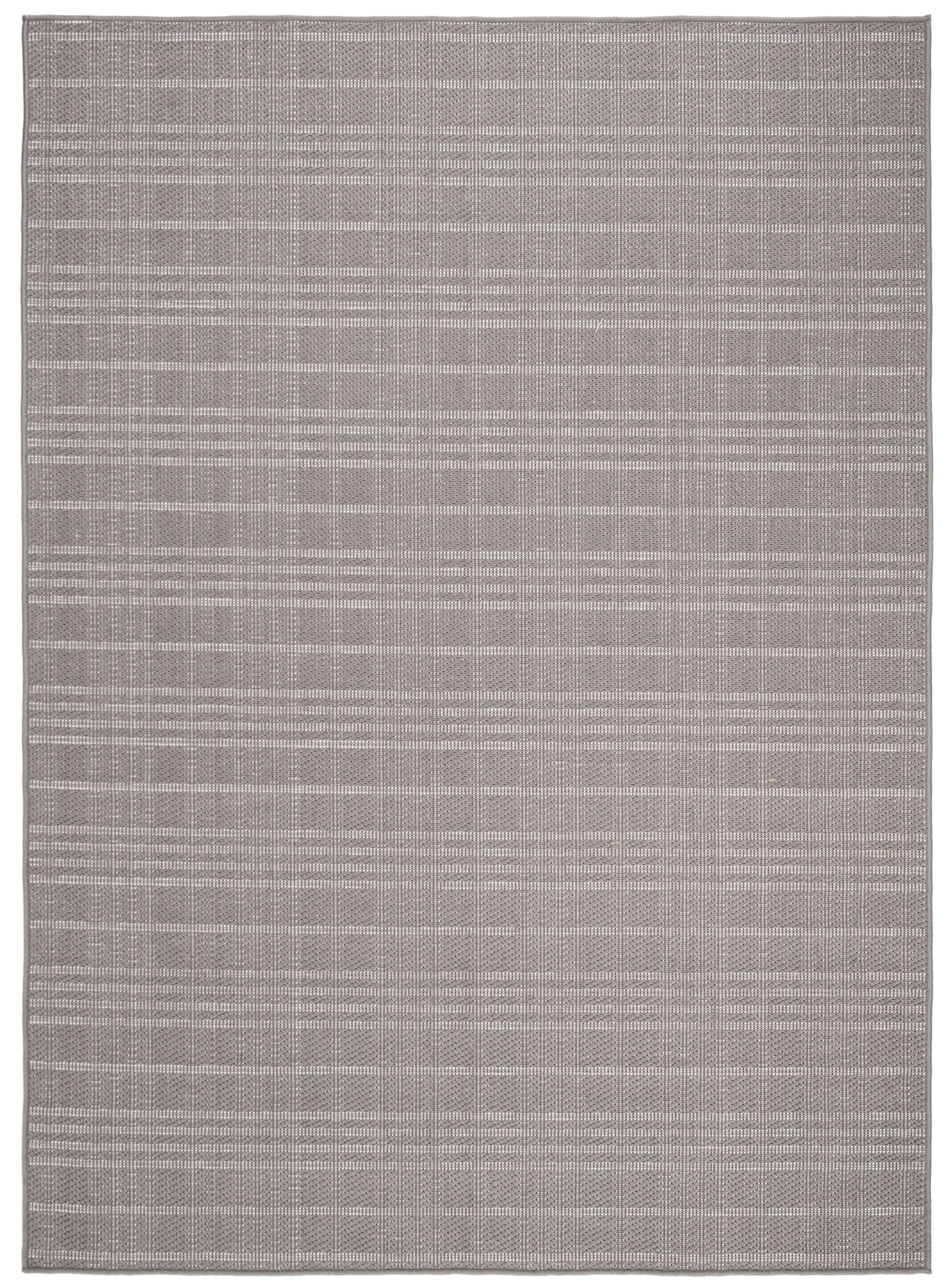 SAFAVIEH Bermuda Lavern Geometric Machine Washable Indoor/Outdoor Area Rug, Grey, 3' x 5'