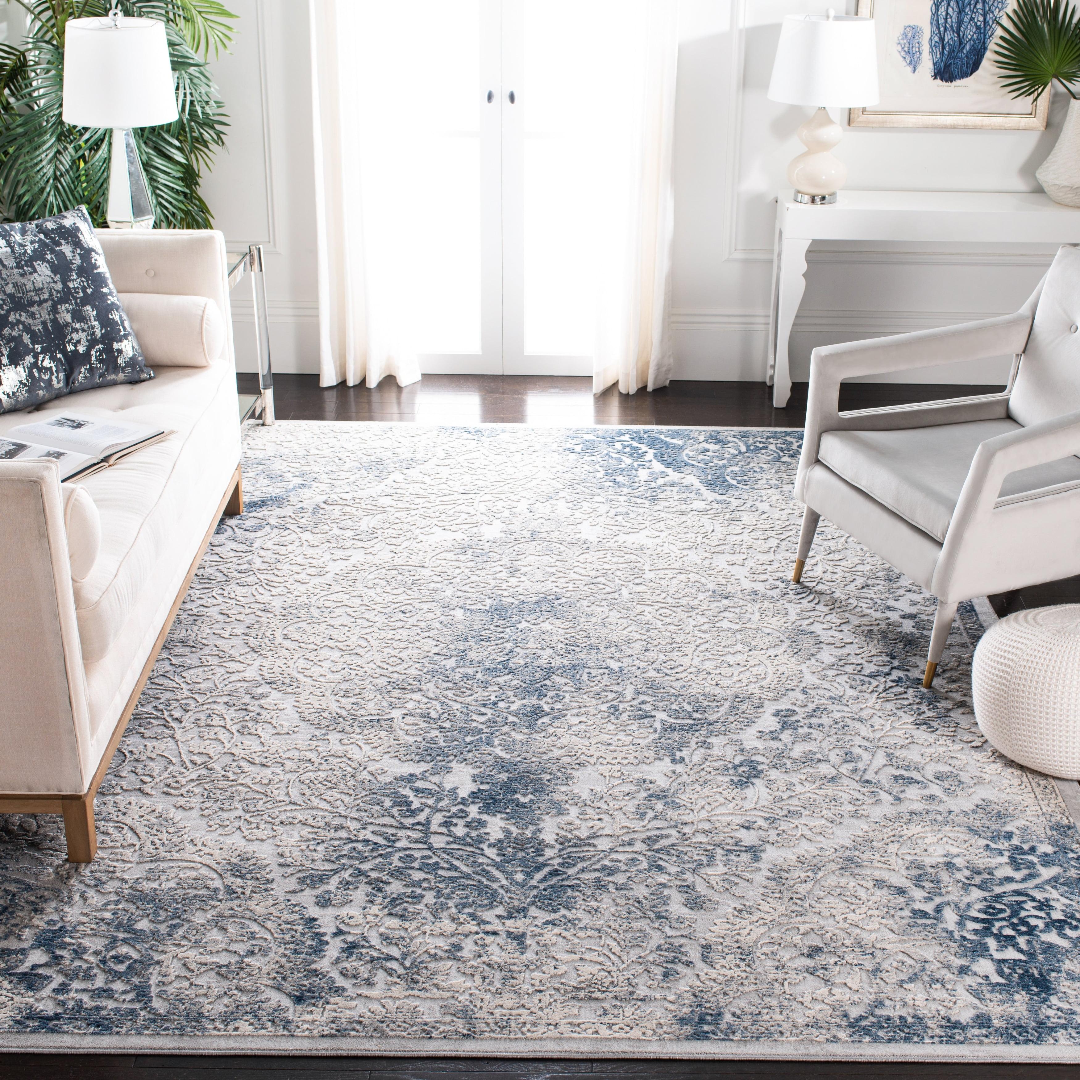 Invista INV403 Power Loomed Area Rug - Grey/Blue - 8'x10' - Safavieh.