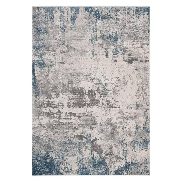 SAFAVIEH Invista Sylvester Abstract Area Rug, Grey/Blue, 9' x 12'