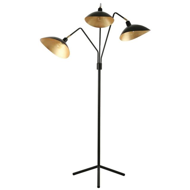 Iris Floor Lamp - LIT4361 - Black/Gold - Safavieh