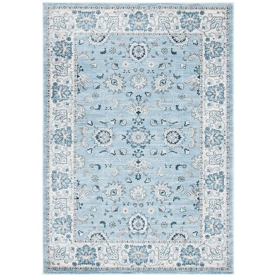 SAFAVIEH Isabella Kiana Oriental Area Rug, Light Blue/Cream, 6'7" x 9'
