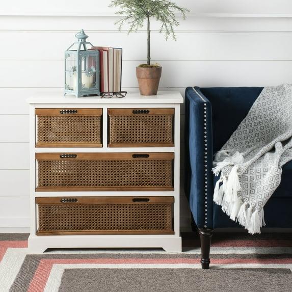 Jackson 4 Drawer Unit - AMH6504 - Barley/Cane Drawers - Safavieh Couture