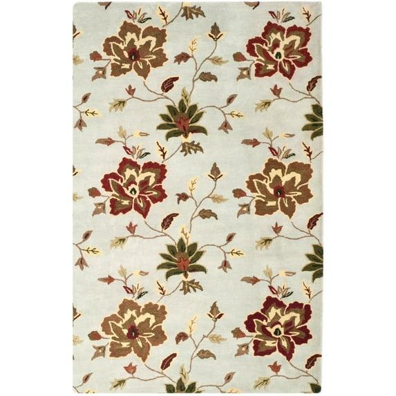 World Menagerie Arber Hand Tufted Wool Floral / Flower Rug