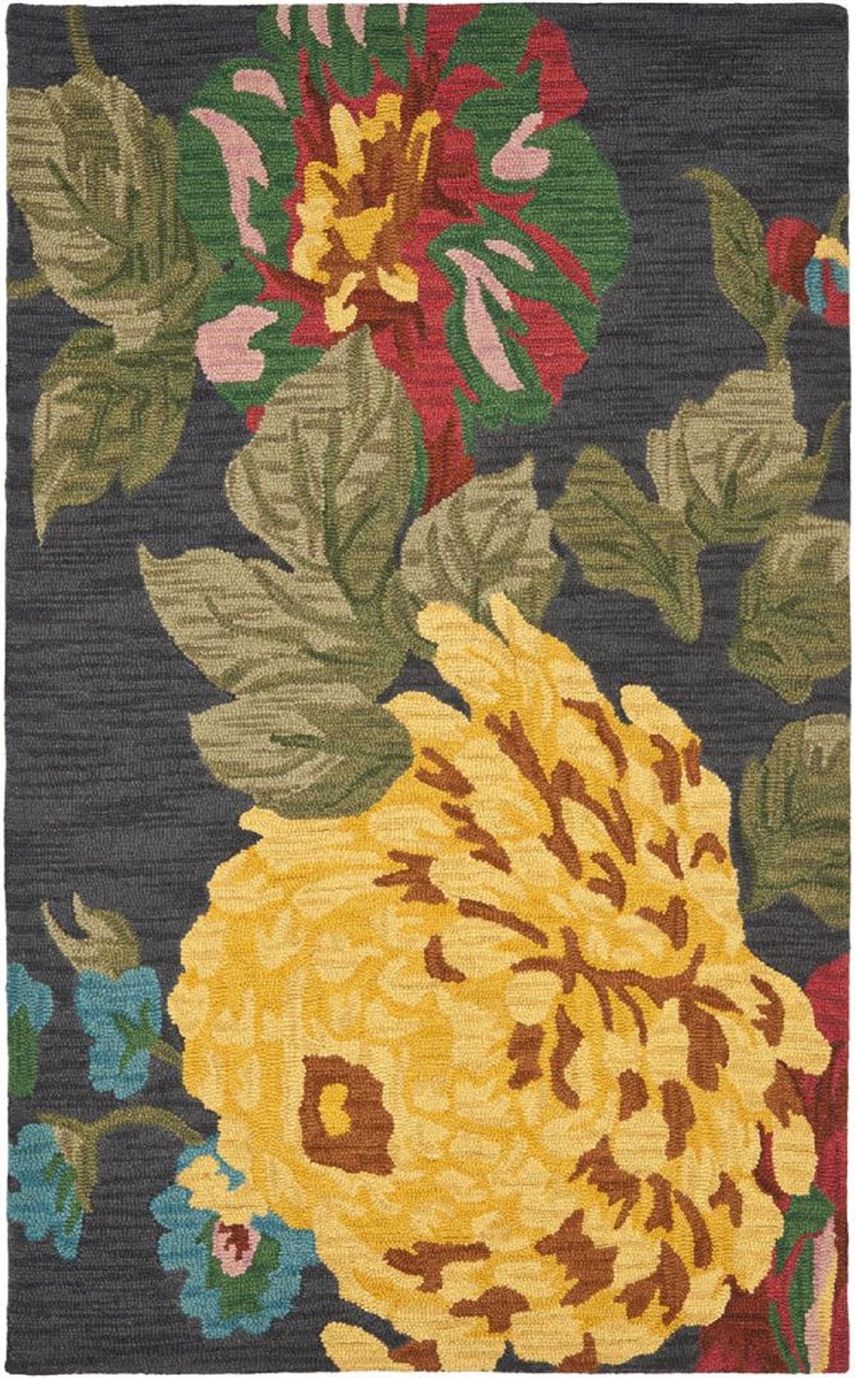 Arber Hand Tufted Wool Floral Rug