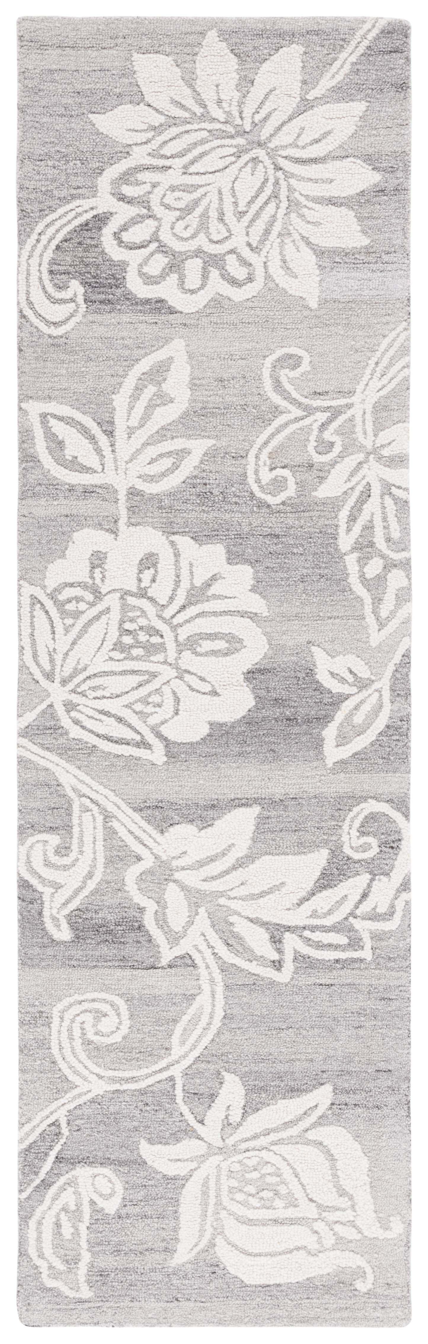 Jardin JAR731 Hand Tufted Runner Rug - Grey/Ivory - 2'3"x8' - Safavieh.