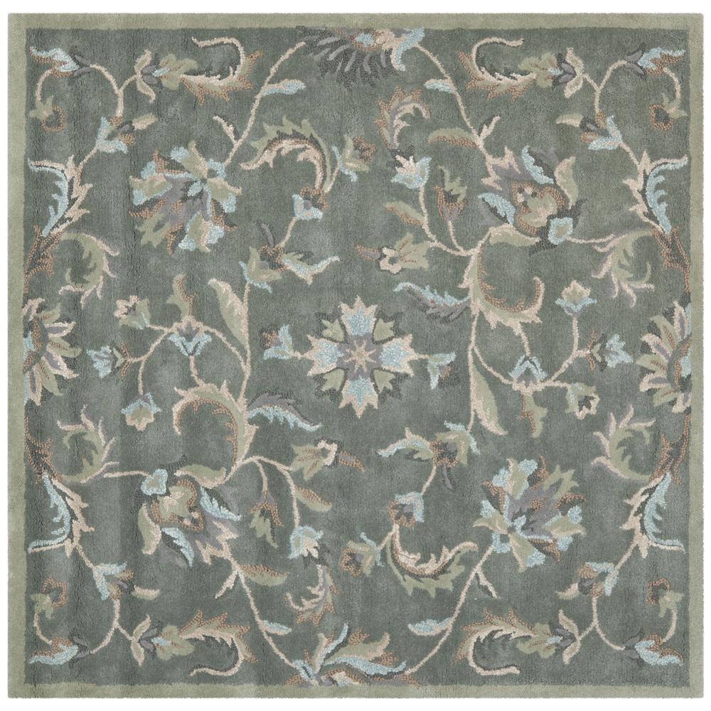 Arber Hand Tufted Wool Floral Rug