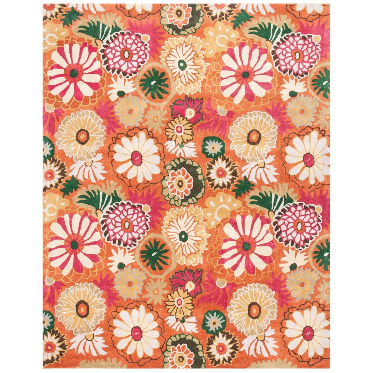 Arber Hand Tufted Wool Floral Rug