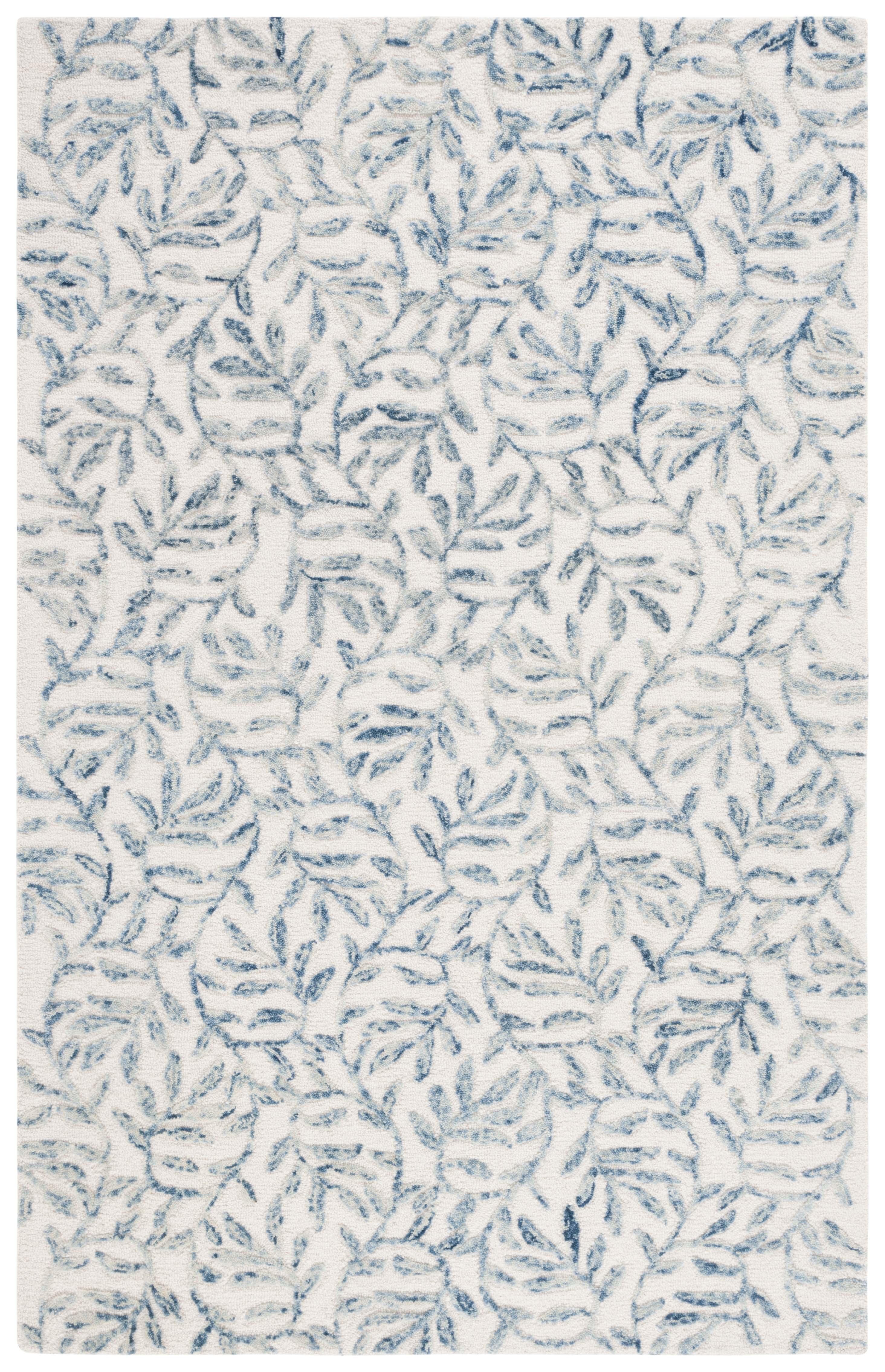 Jardin JAR734 Hand Tufted Area Rug - Ivory/Blue - 5'x8' - Safavieh.