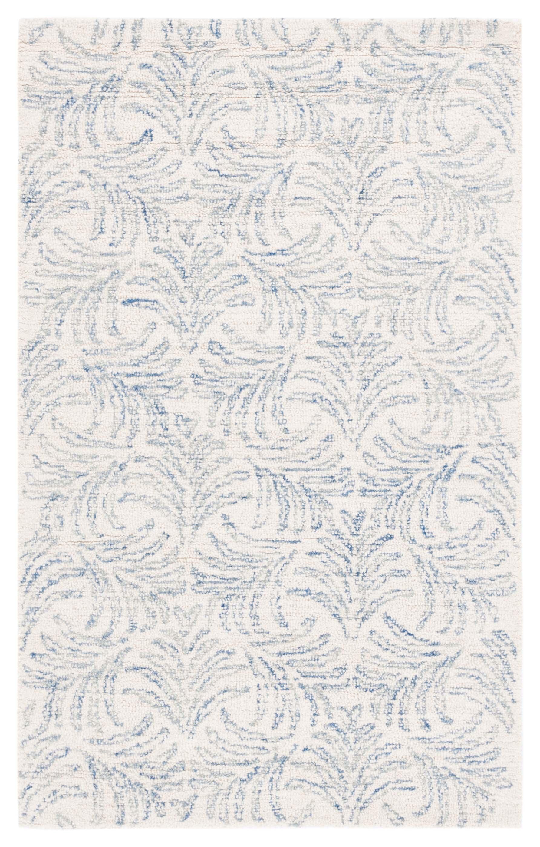 Jardin JAR728 Hand Tufted Accent Rug - Ivory/Blue - 3'x5' - Safavieh