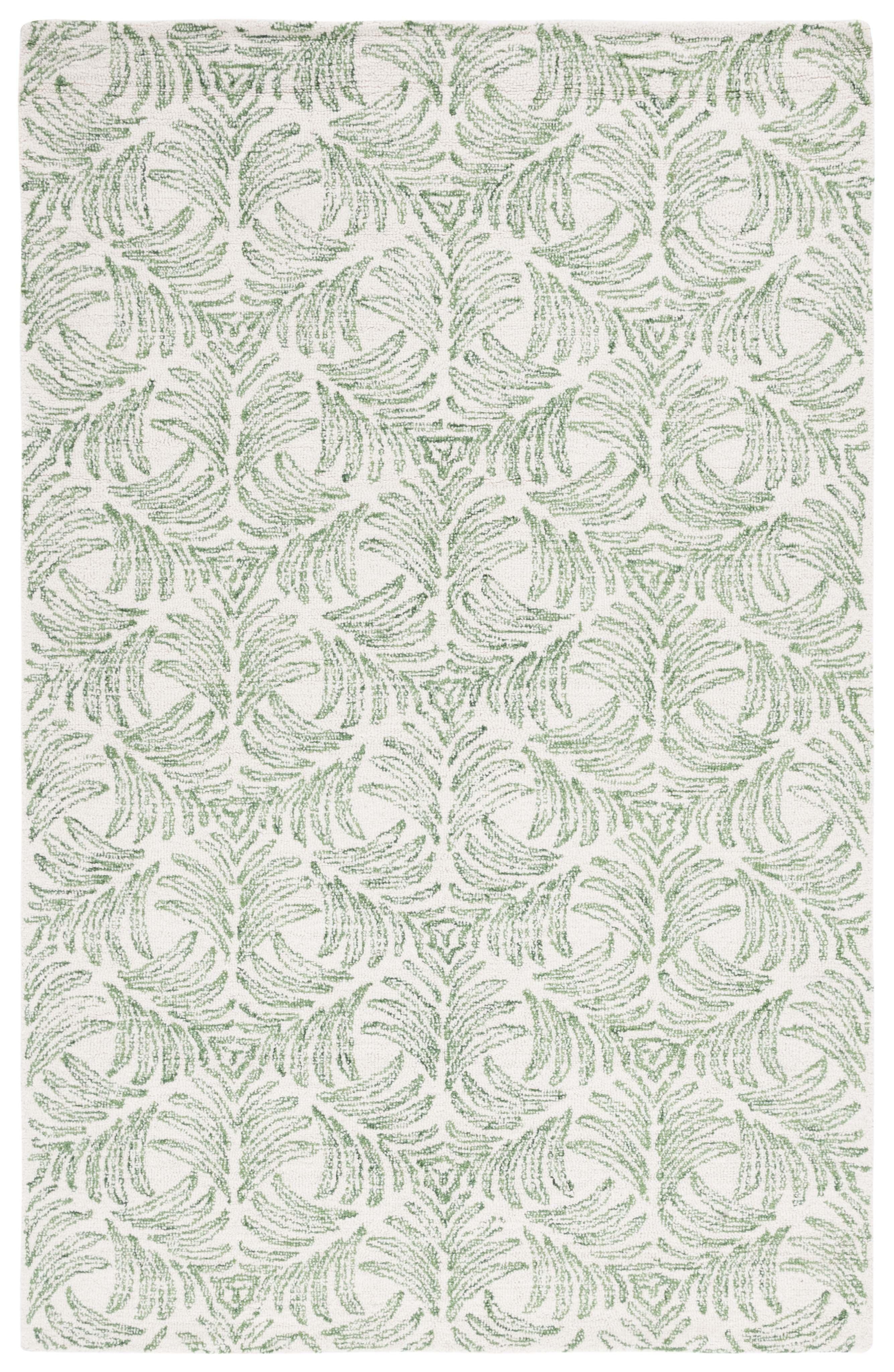 Jardin JAR728 Hand Tufted Area Rug - Ivory/Green - 5'x8' - Safavieh