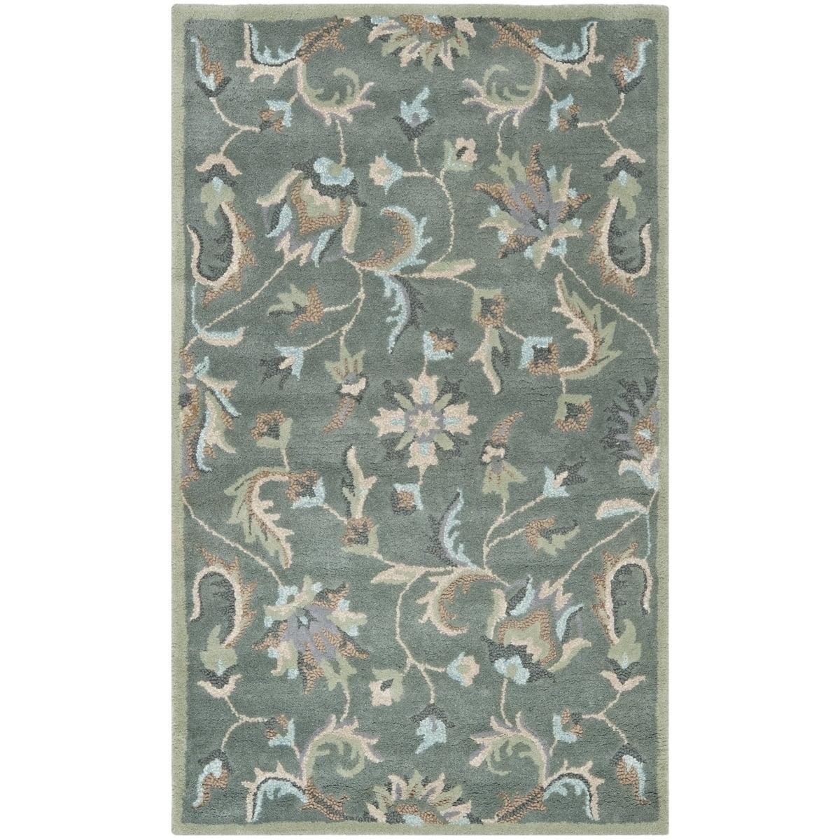 Arber Hand Tufted Wool Floral Rug