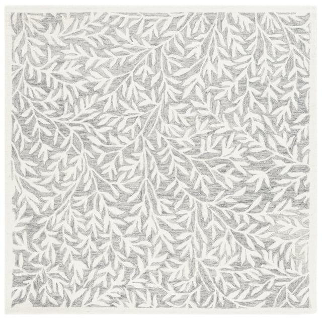 Jardin JAR753 Hand Tufted Area Rug - Grey/Ivory - 6'x6' - Safavieh.