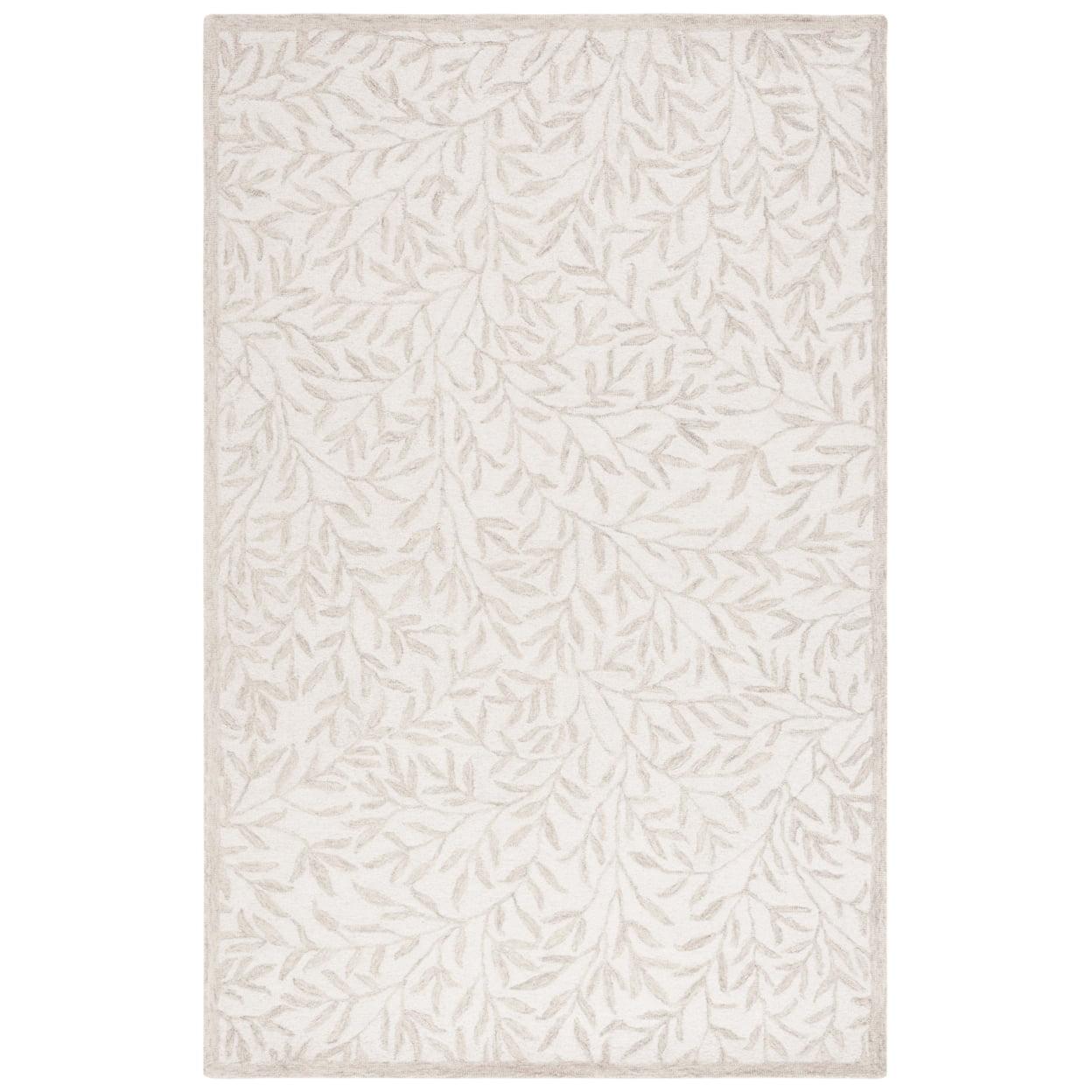SAFAVIEH Jardin Zahara Floral Area Rug, Ivory/Beige, 3' x 5'