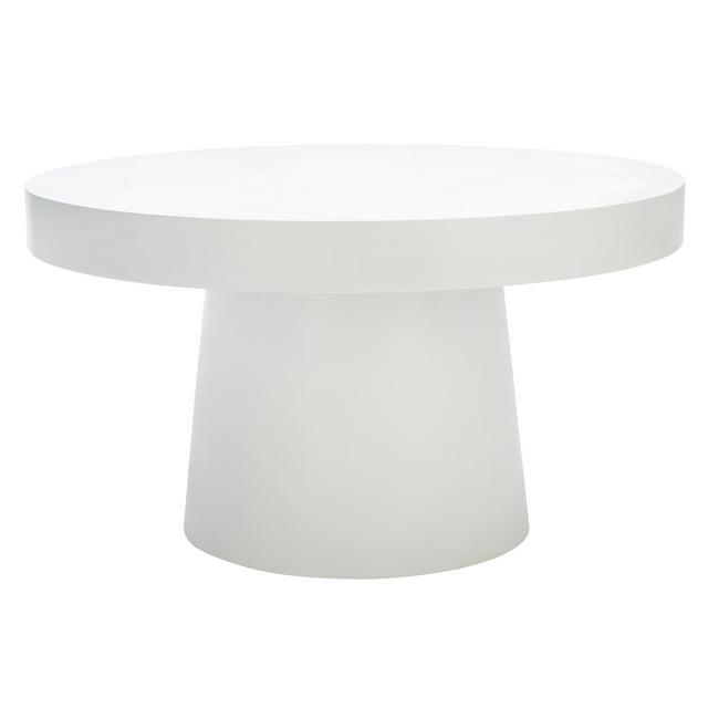 Jaria Faux Concrete Coffee Table - White - Safavieh