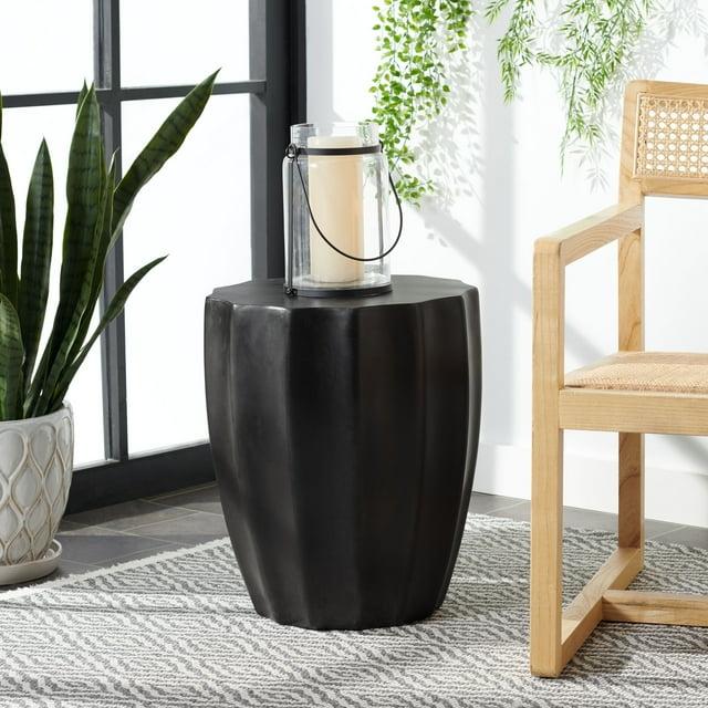 Jaslyn Accent Stool - Indoor/Outdoor - VNN1010 - Black - Safavieh