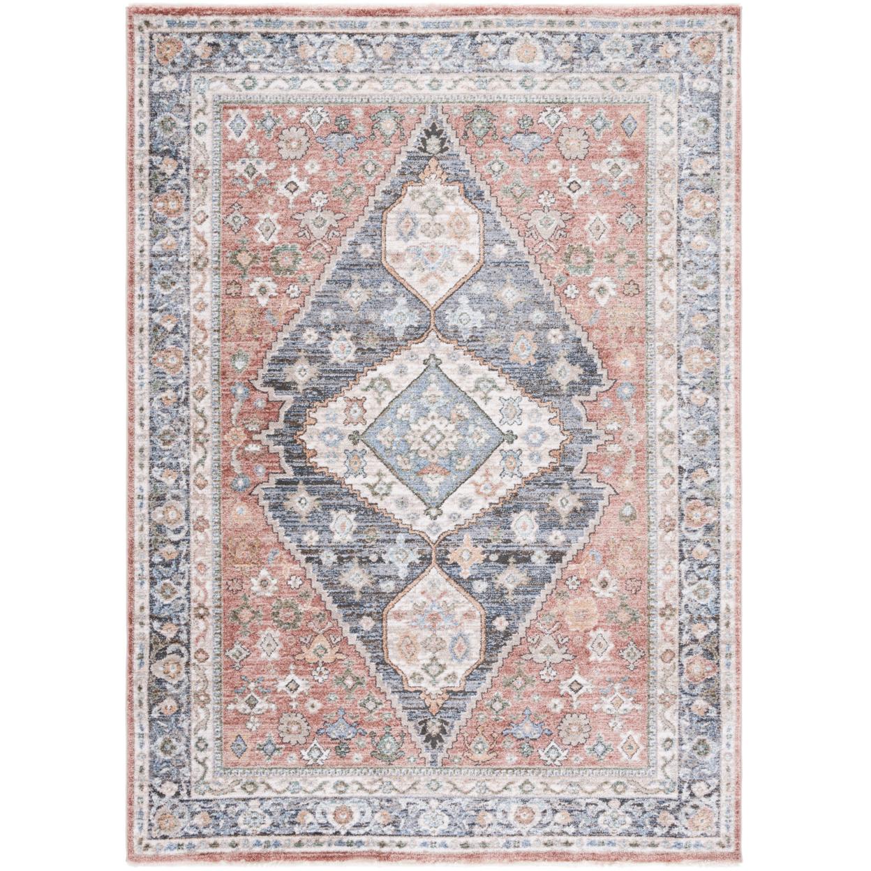 Handmade Blue Synthetic Square Area Rug 59"