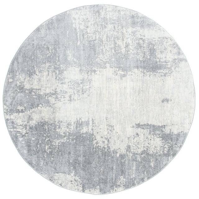 Steelside™ Adilene Abstract Light Gray/Ivory Area Rug