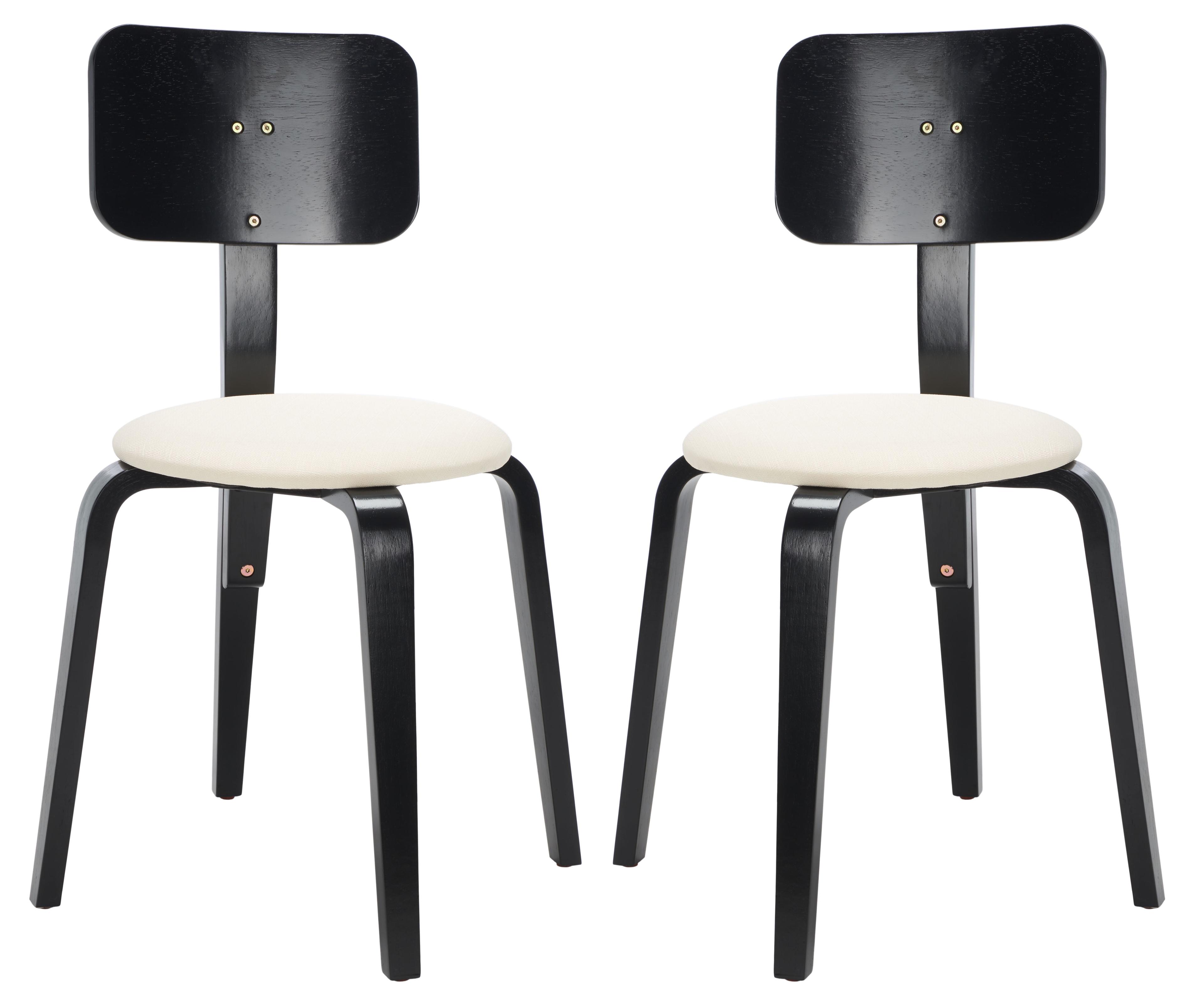 Jo Upholstered Stackable Dining Chair (Set Of 2)  - Safavieh