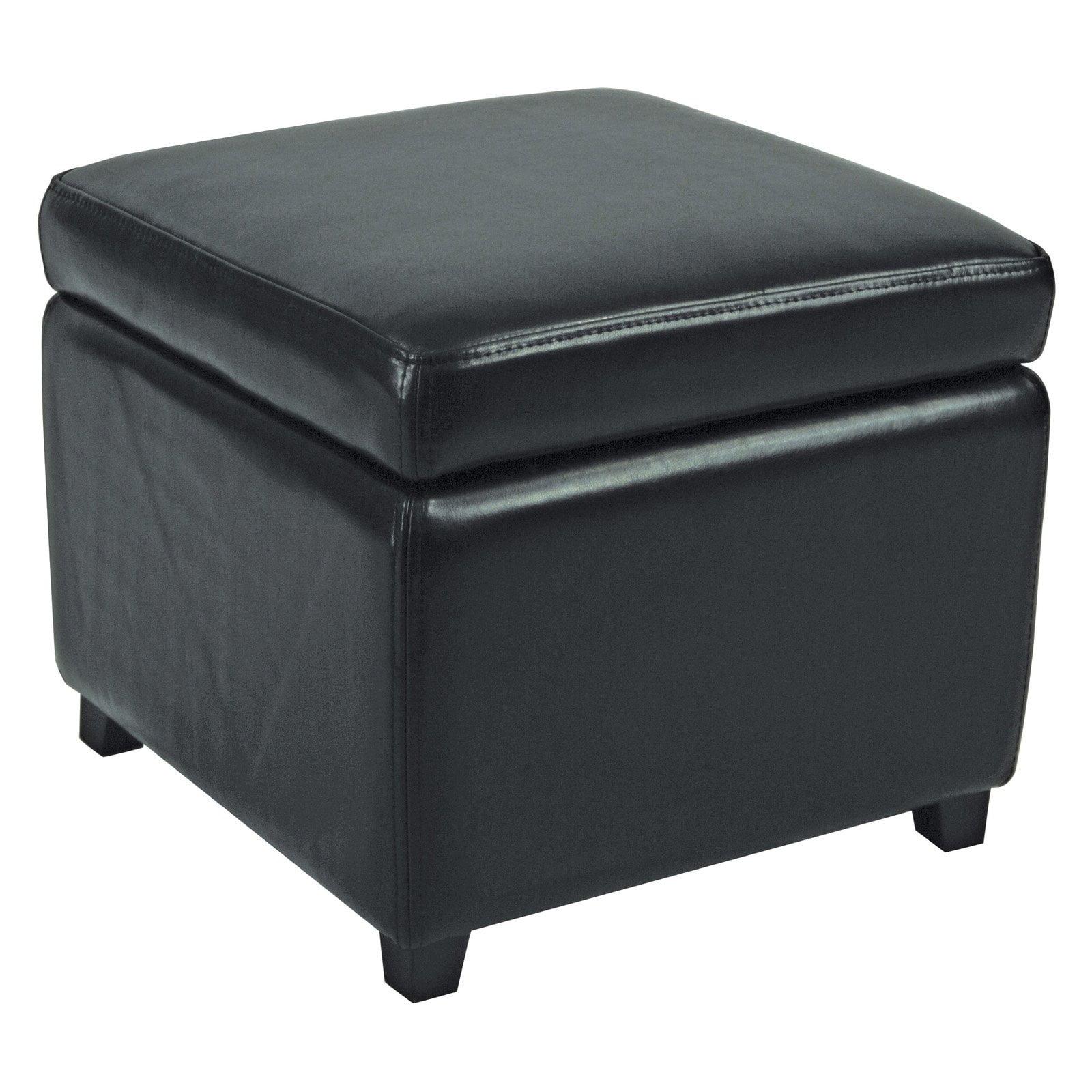 Kamyra Faux Leather Ottoman