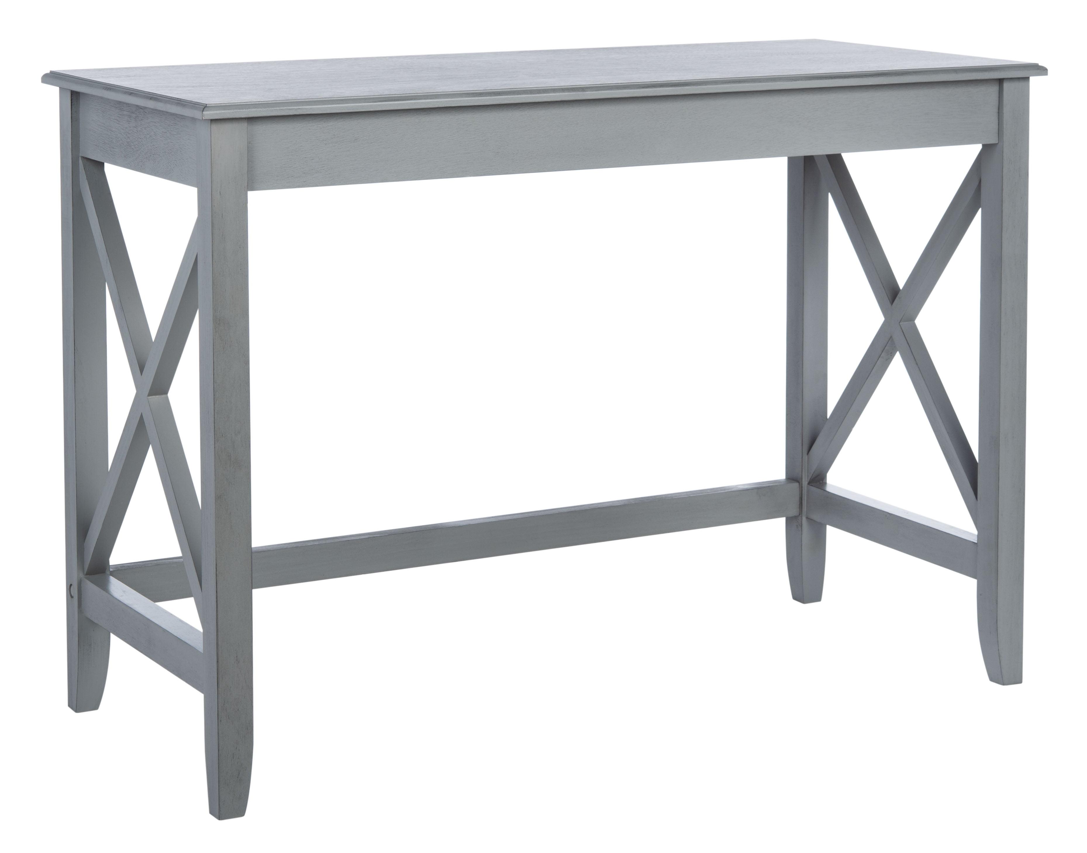 SAFAVIEH Katelan Solid X Side Writing Desk, Distressed Grey