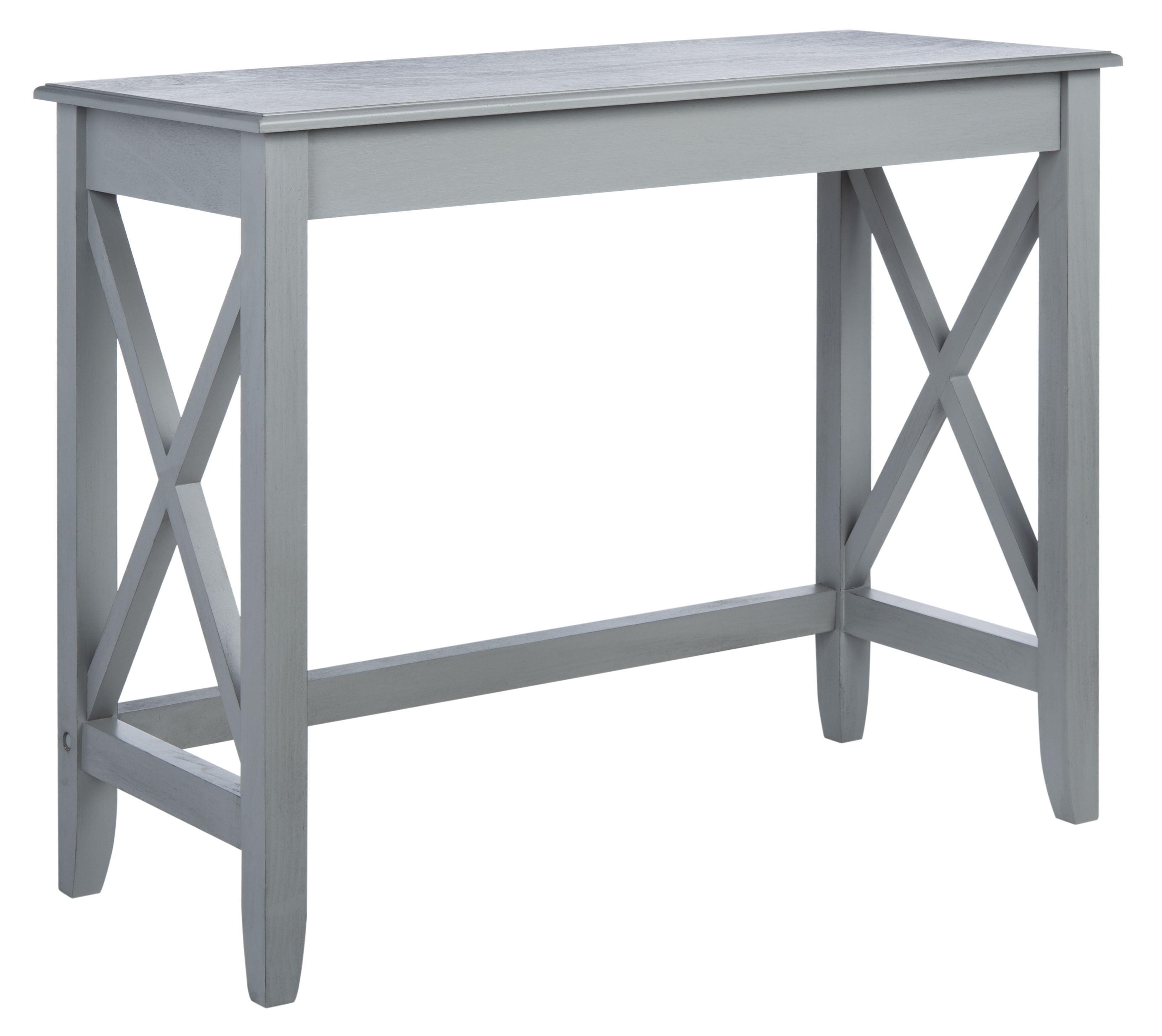 SAFAVIEH Kaytee Solid X Side Writing Desk, Distressed Grey