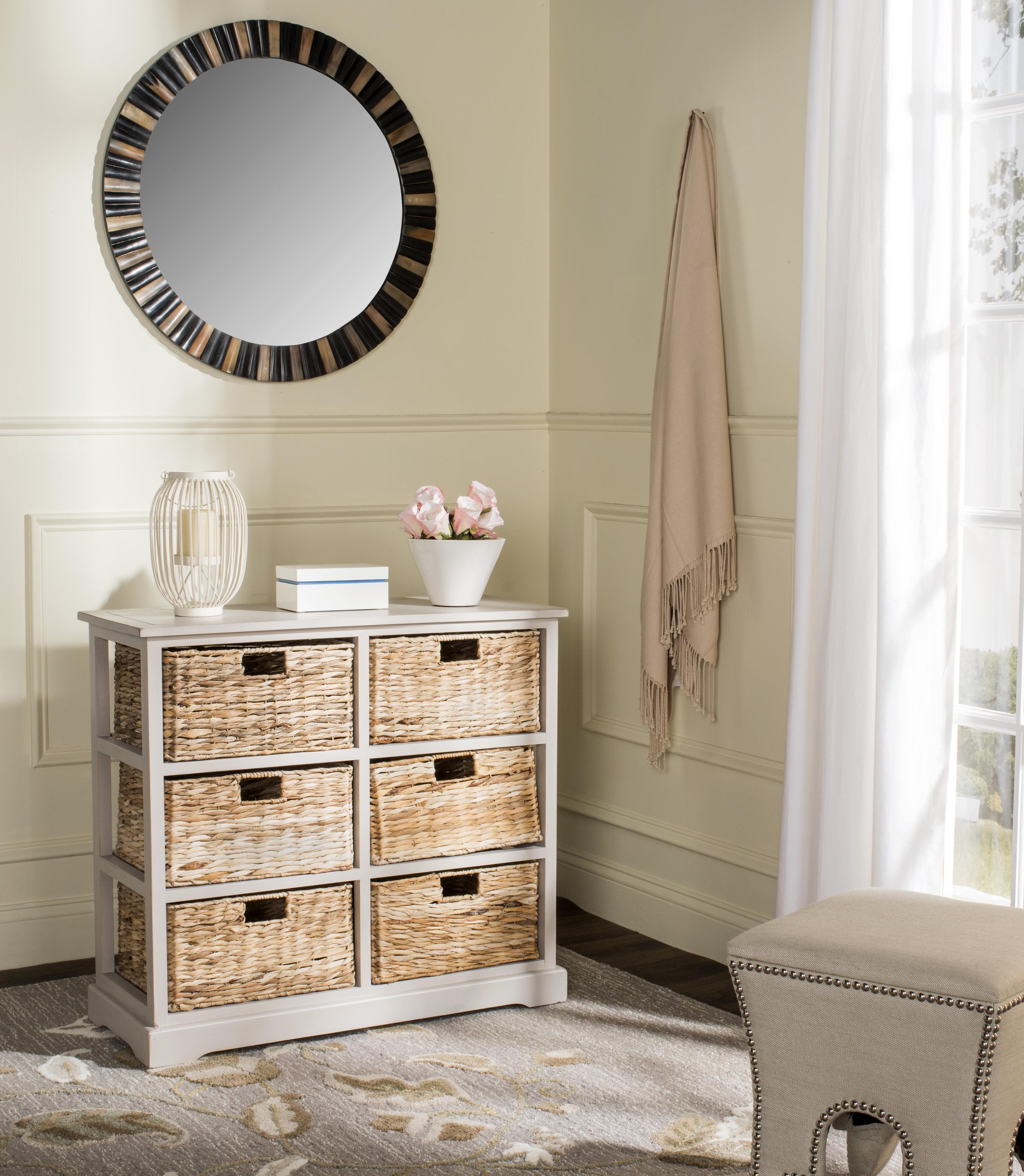 Keenan 6 Basket Storage Chest - AMH5740 - Vintage Grey - Safavieh Couture