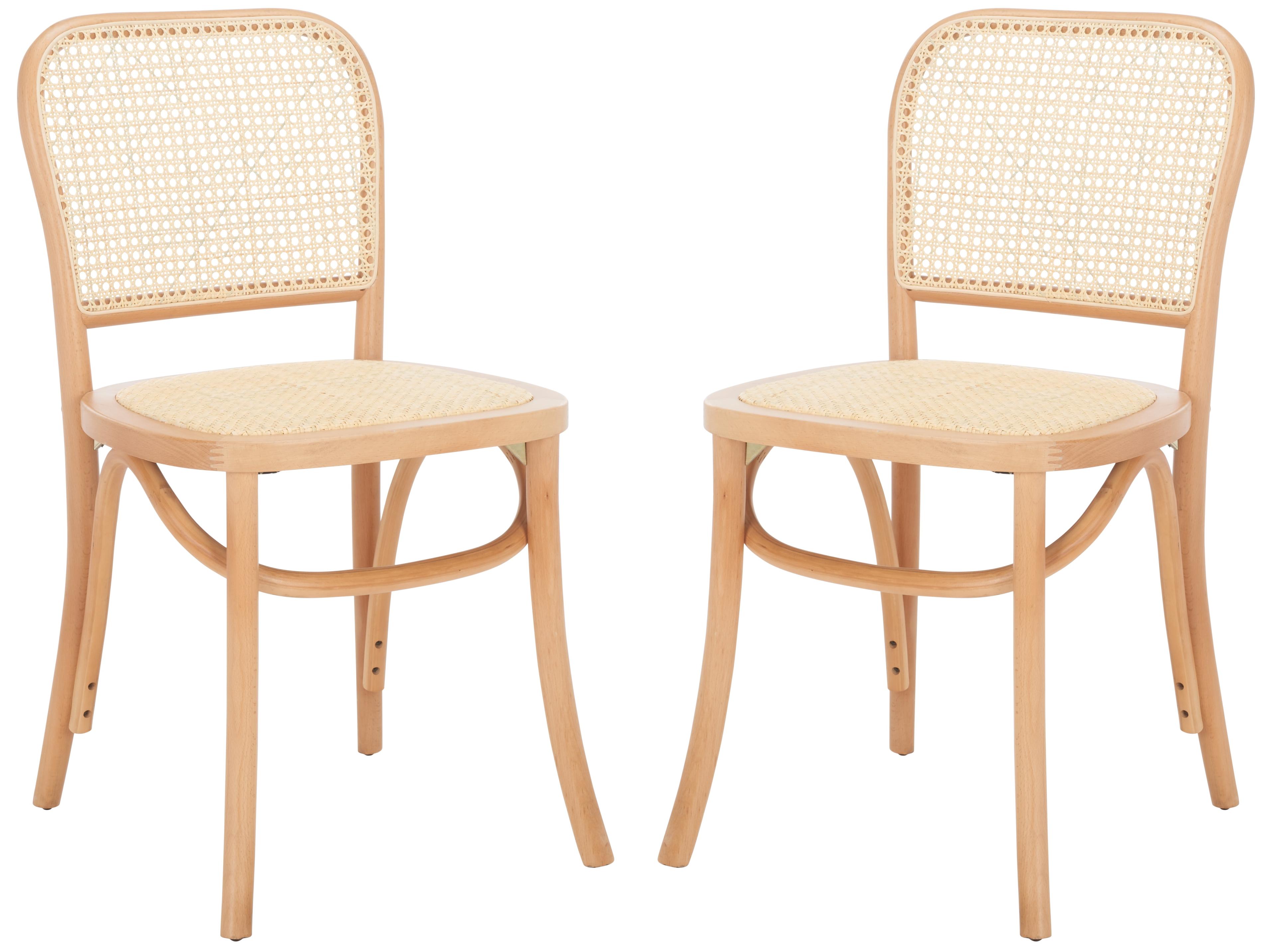 Keiko Cane Dining Side Chair (Set Of 2) - Natural - Safavieh