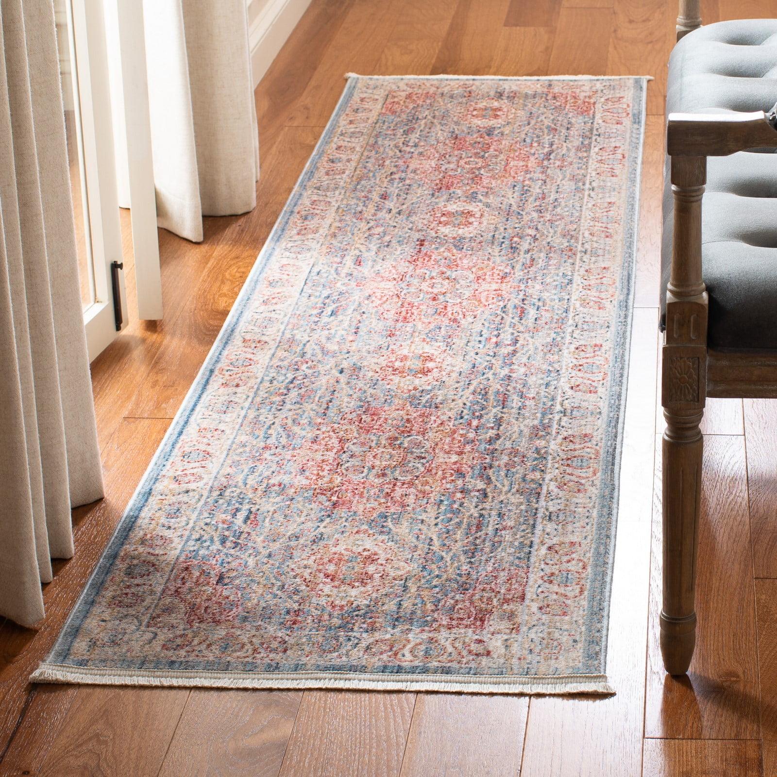 Kenitra KRA672 Power Loomed Runner Rug - Blue/Ivory - 2'2"x8' - Safavieh.