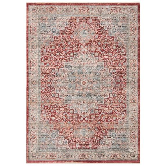 Kenitra KRA672 Power Loomed Area Rug - Red/Blue - 8'x10' - Safavieh.