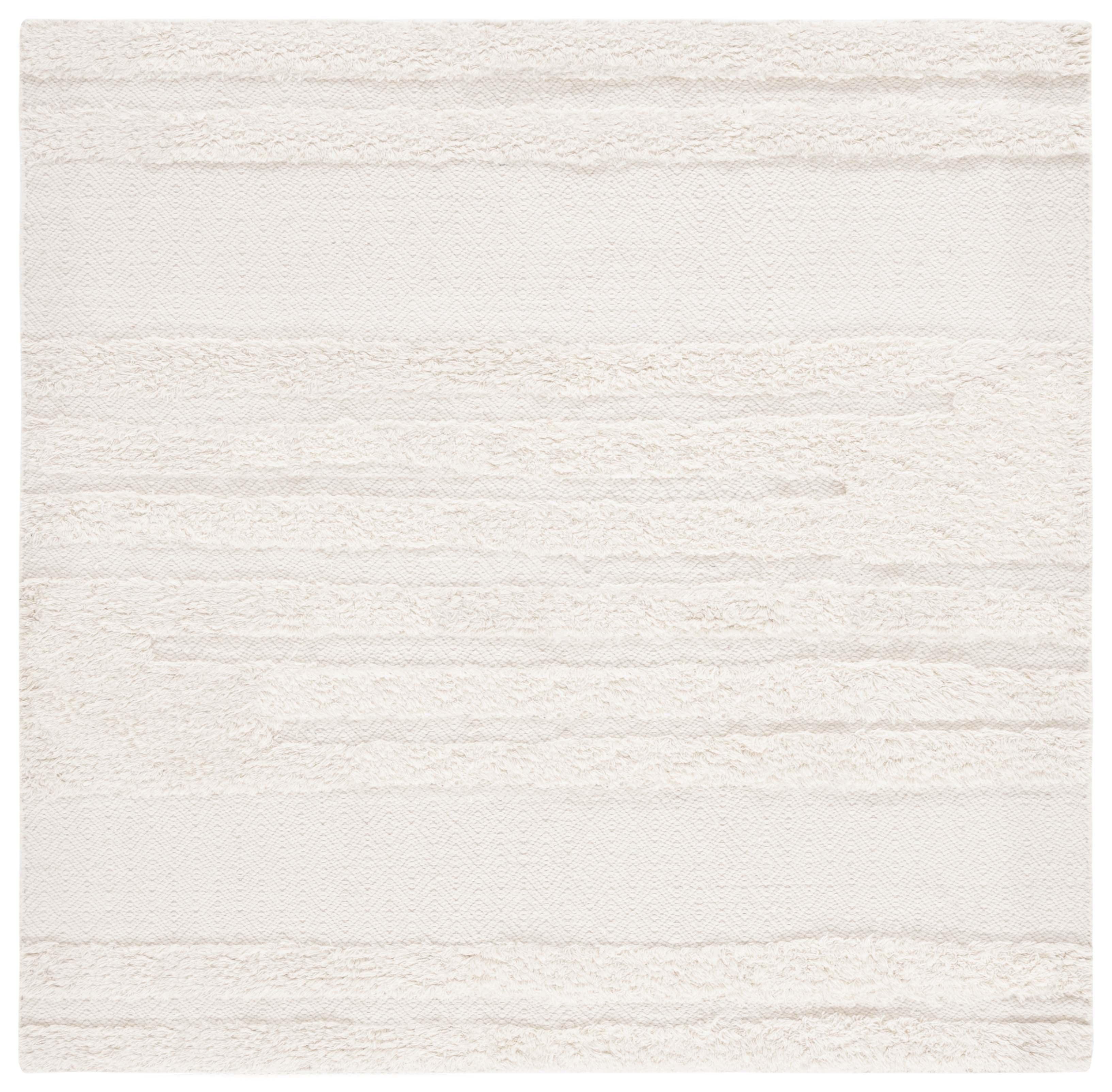 Kenya KNY951 Hand Knotted Area Rug - Ivory - 6'x6' - Safavieh