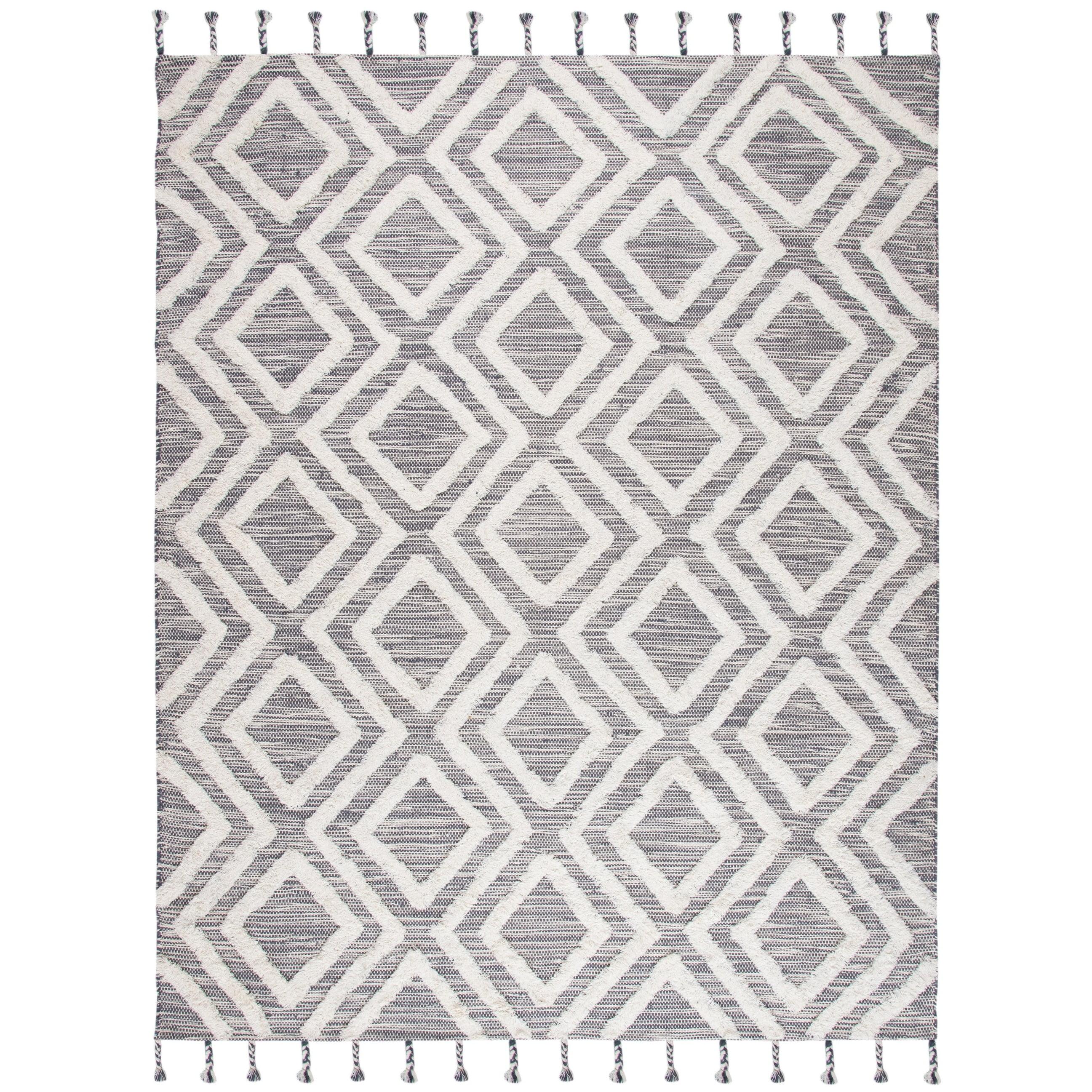 Kenya KNY331 Hand Tufted Area Rug - Grey/Ivory - 8'9"x11'9" - Safavieh.
