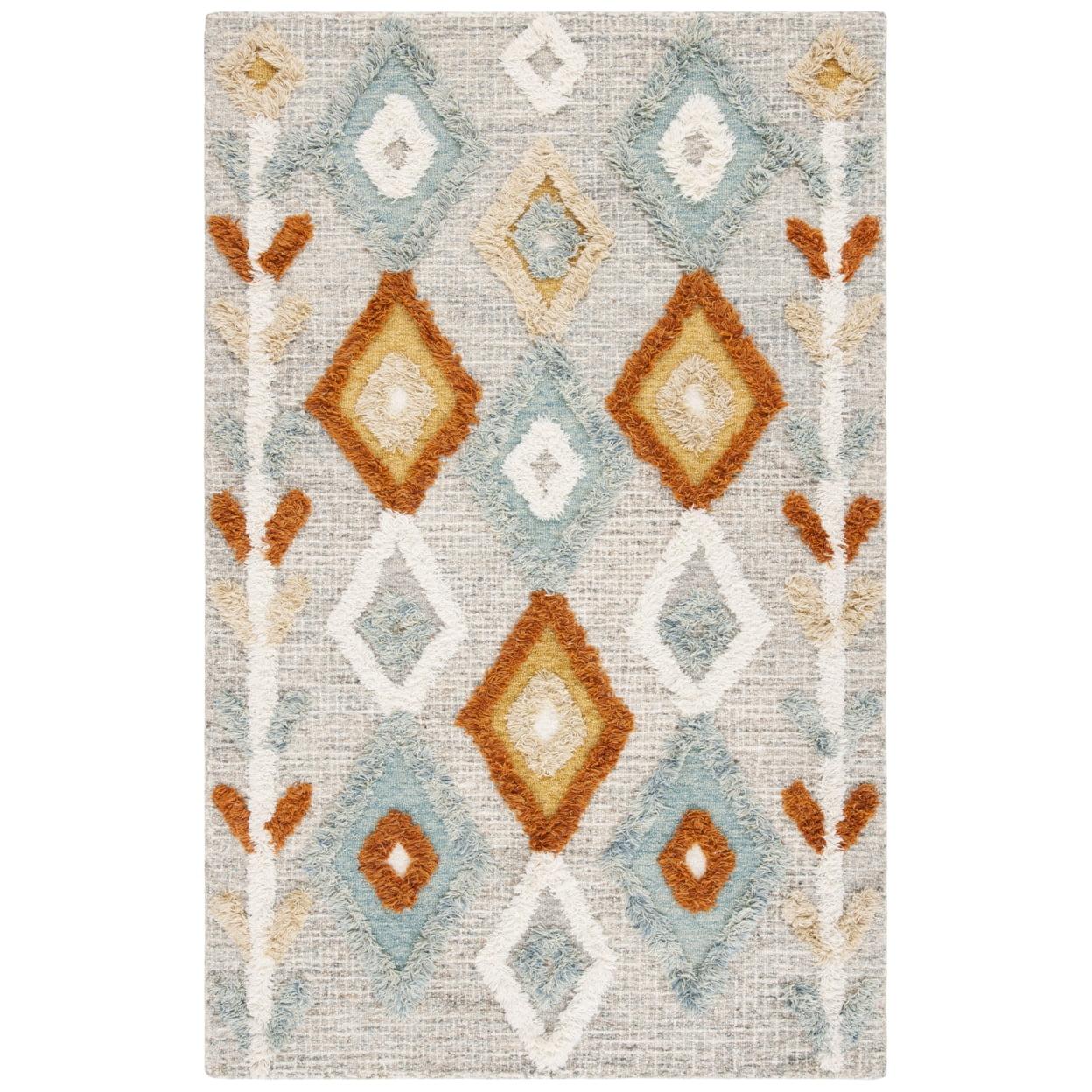 SAFAVIEH Kenya Collection KNY665F Handmade Grey/Blue Rug