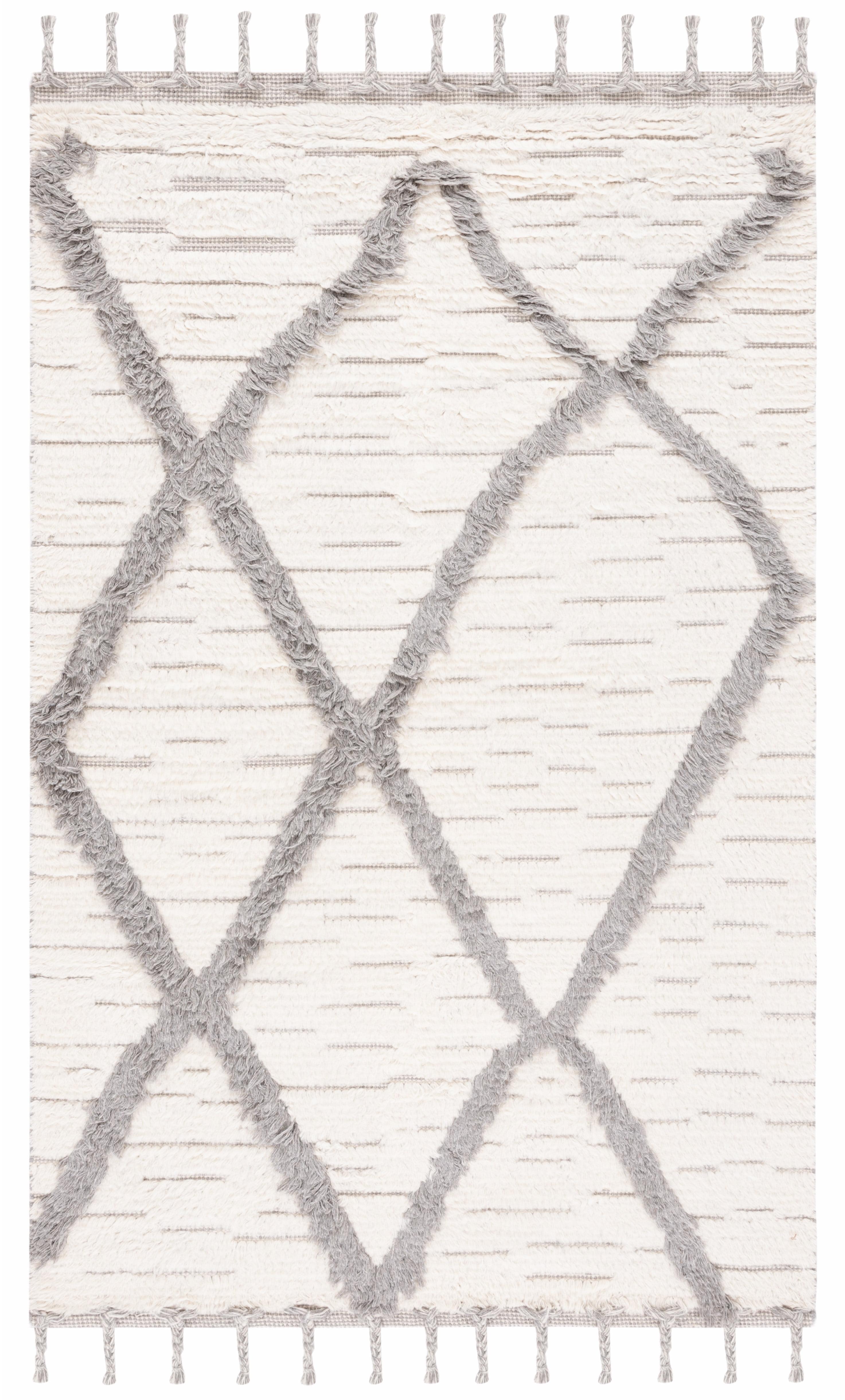 Kenya KNY954 Hand Woven Area Rug - Ivory/Gray - 5'x8' - Safavieh.
