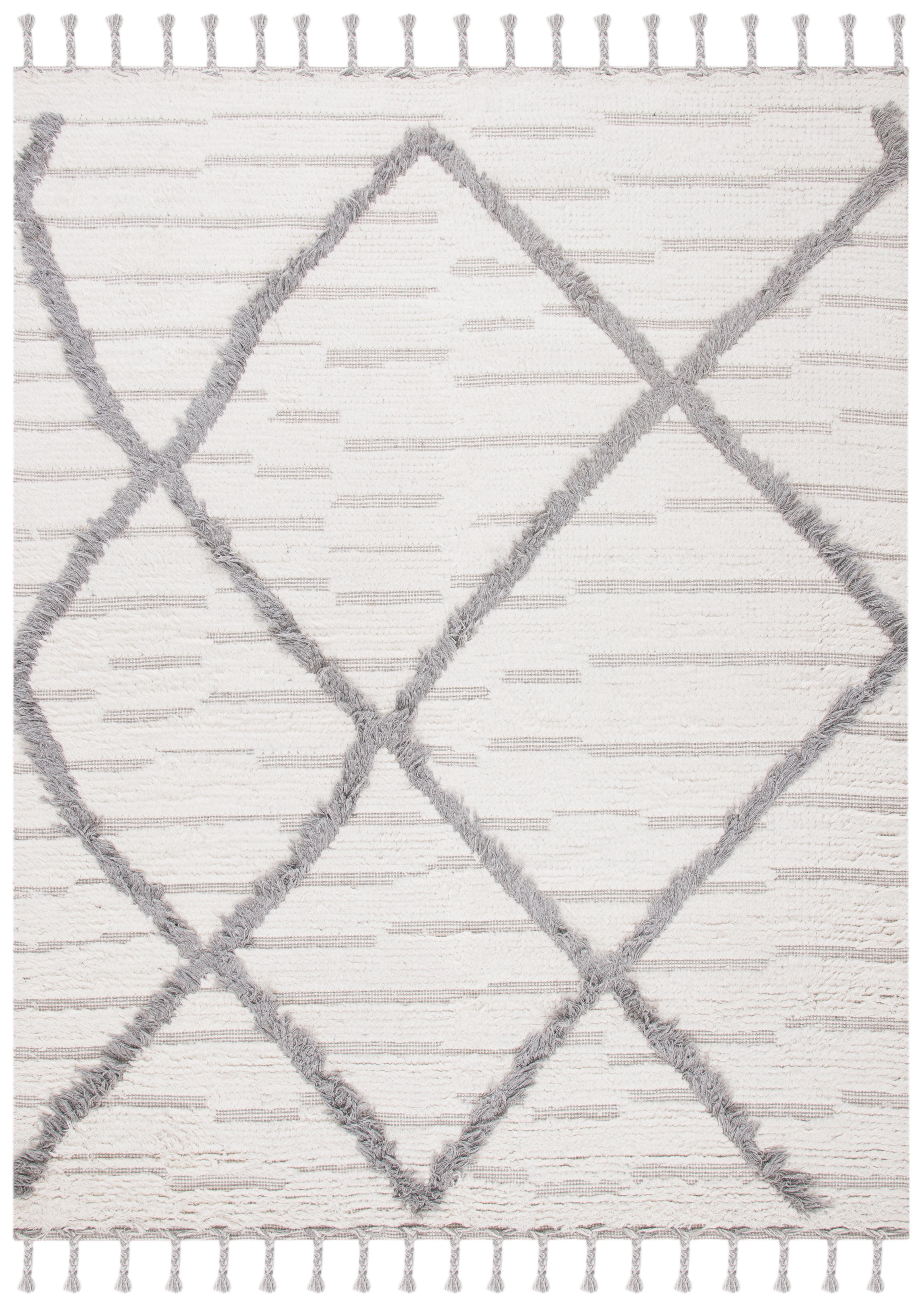 Kenya KNY954 Hand Woven Area Rug - Ivory/Gray - 8'x10' - Safavieh.