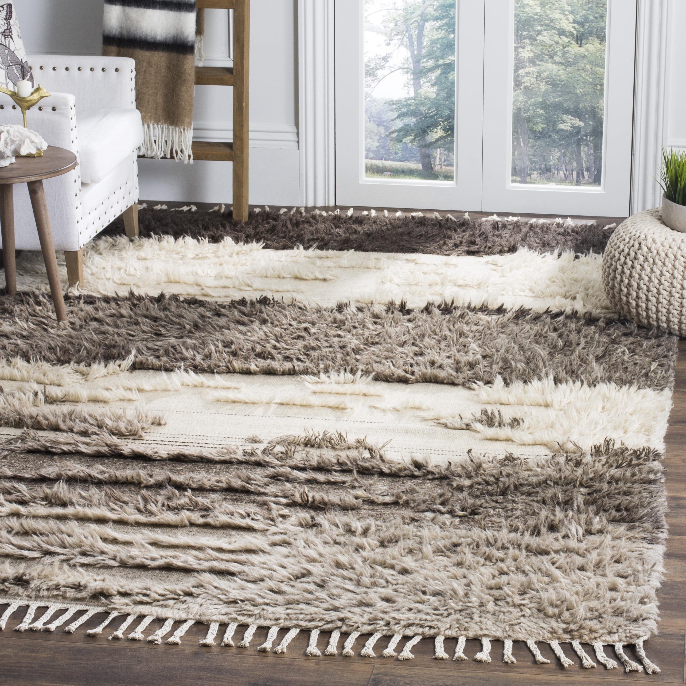 Kenya Hand-Knotted Gray Wool 10' x 14' Area Rug