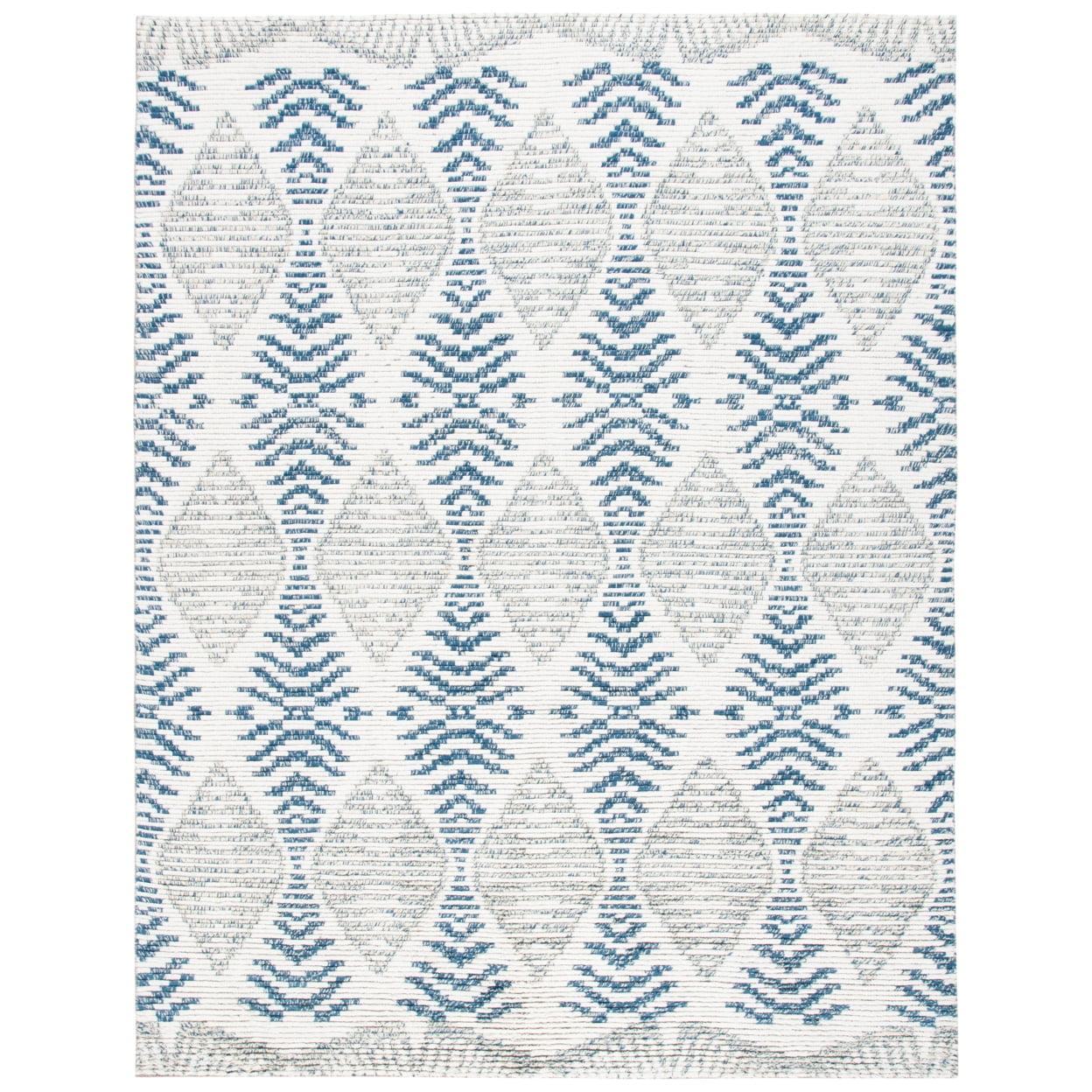 SAFAVIEH Kenya KNY175M Hand-knotted Blue / Ivory Rug