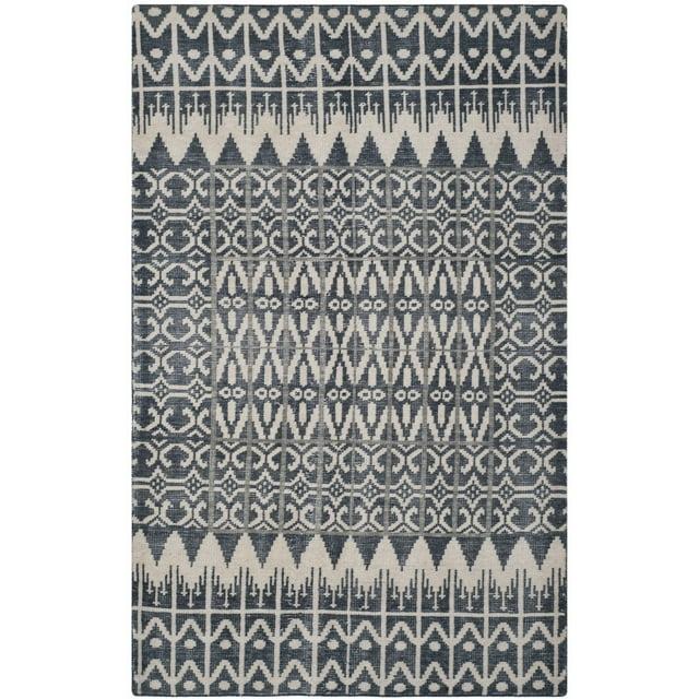 Kenya KNY606 Hand Knotted Area Rug - Charcoal - 4'x6' - Safavieh