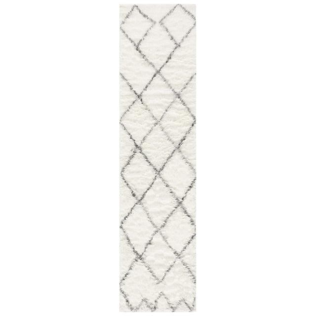 Kenya KNY775 Hand Woven Runner Rug - Ivory/Grey - 2'3"x9' - Safavieh