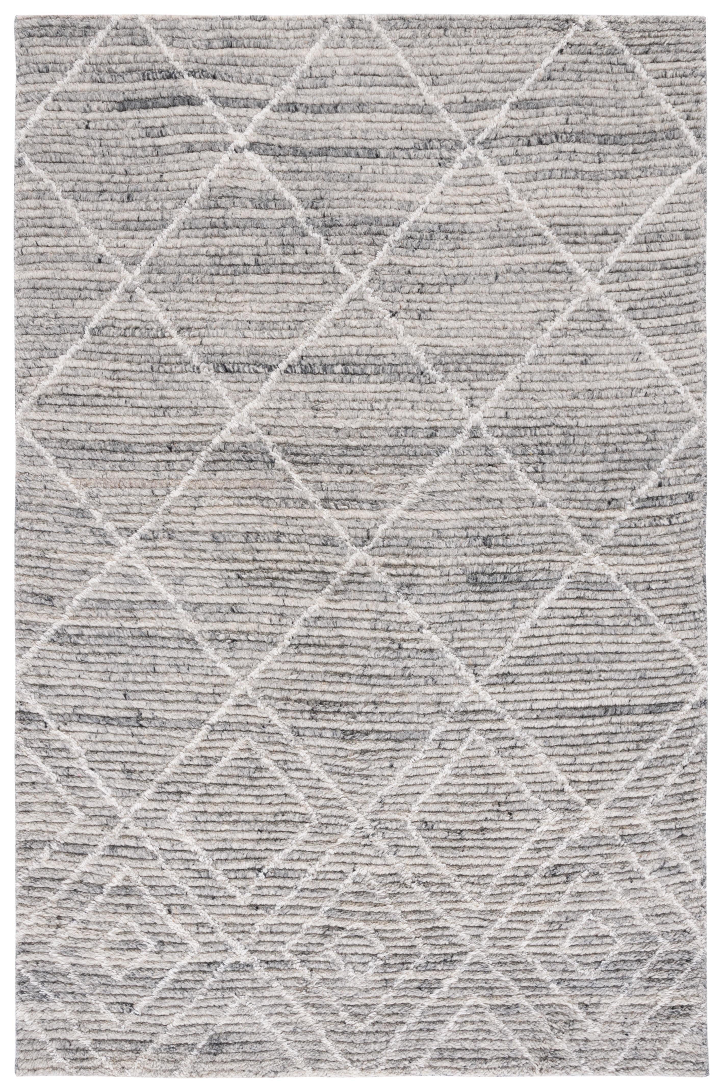 Marrakesh MRK514 Power Loomed Area Rug - Ivory/Grey - 4'x6' - Safavieh.