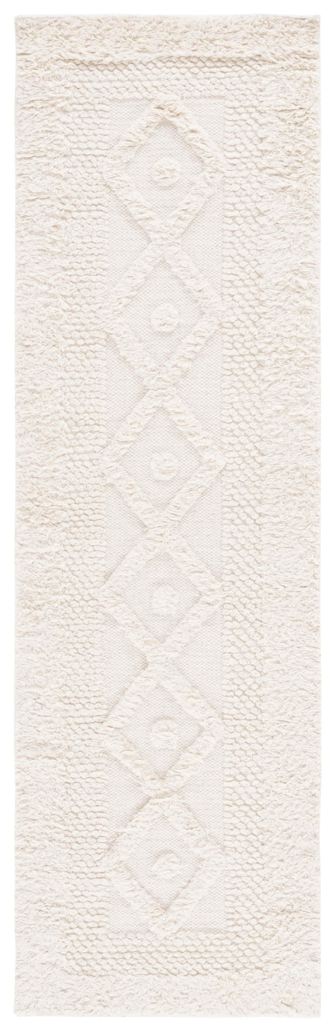Kenya KNY952 Hand Knotted Runner Rug - Ivory - 2'3"x8' - Safavieh