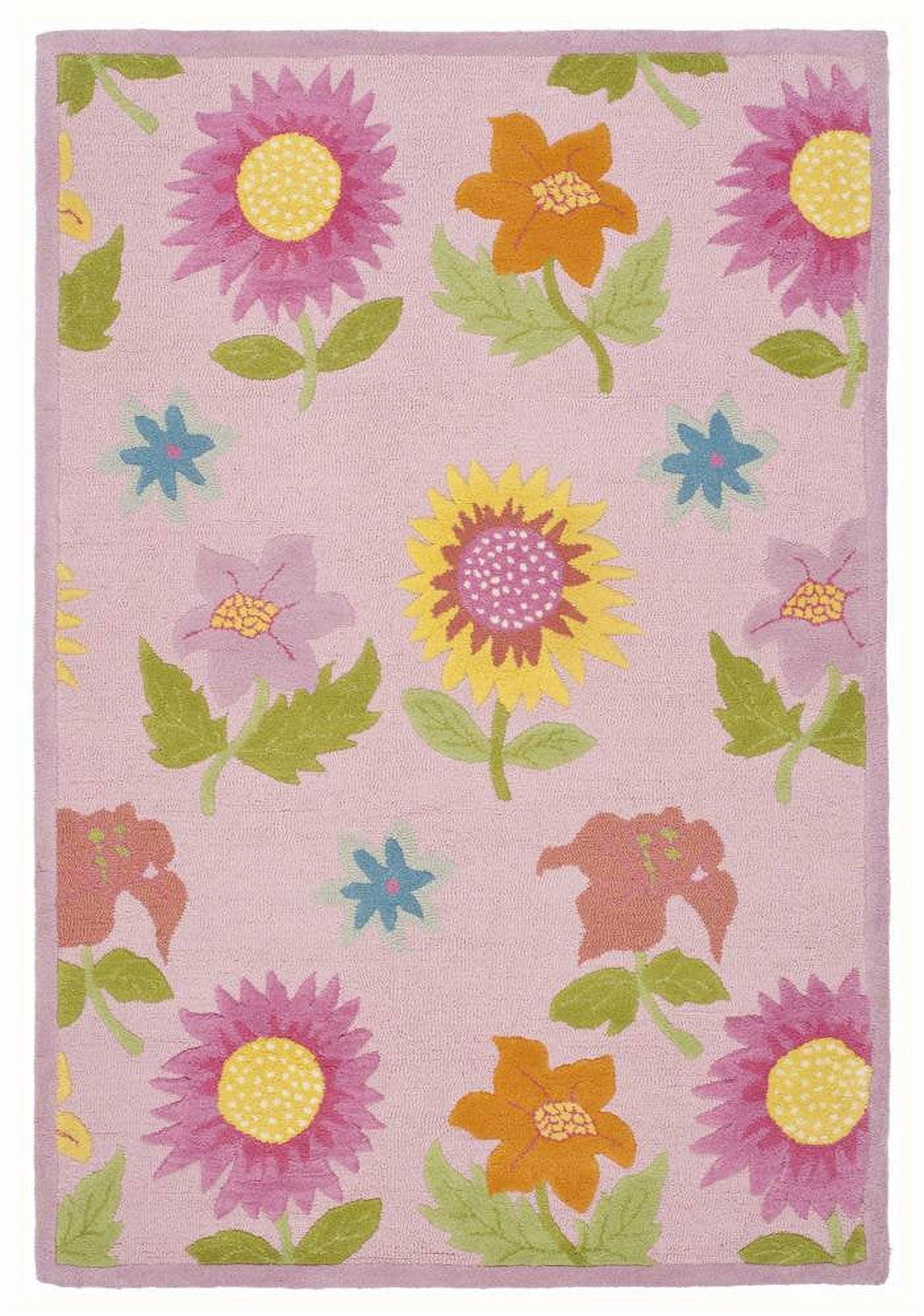 SAFAVIEH Kids Collection SFK371A Handmade Pink / Pink Rug