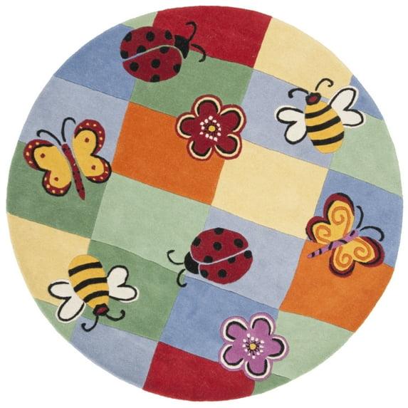 Safavieh Kids SFK753 Hand Tufted Indoor Area Rug - Multi - 6' Round - Safavieh